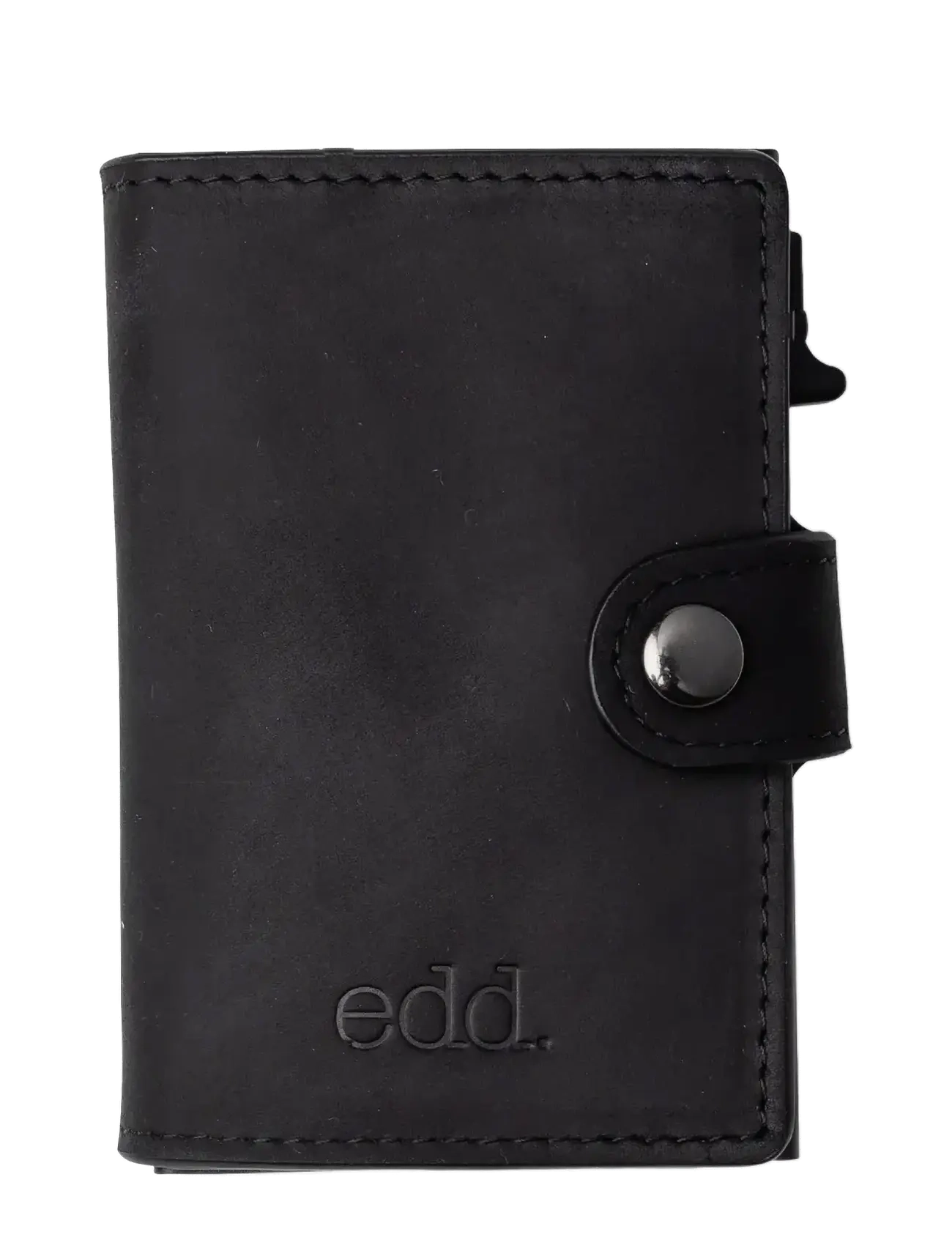edd. Rfid Leather/Alu Card Holder, One Size, Black, Punge > Kortholder, Herre