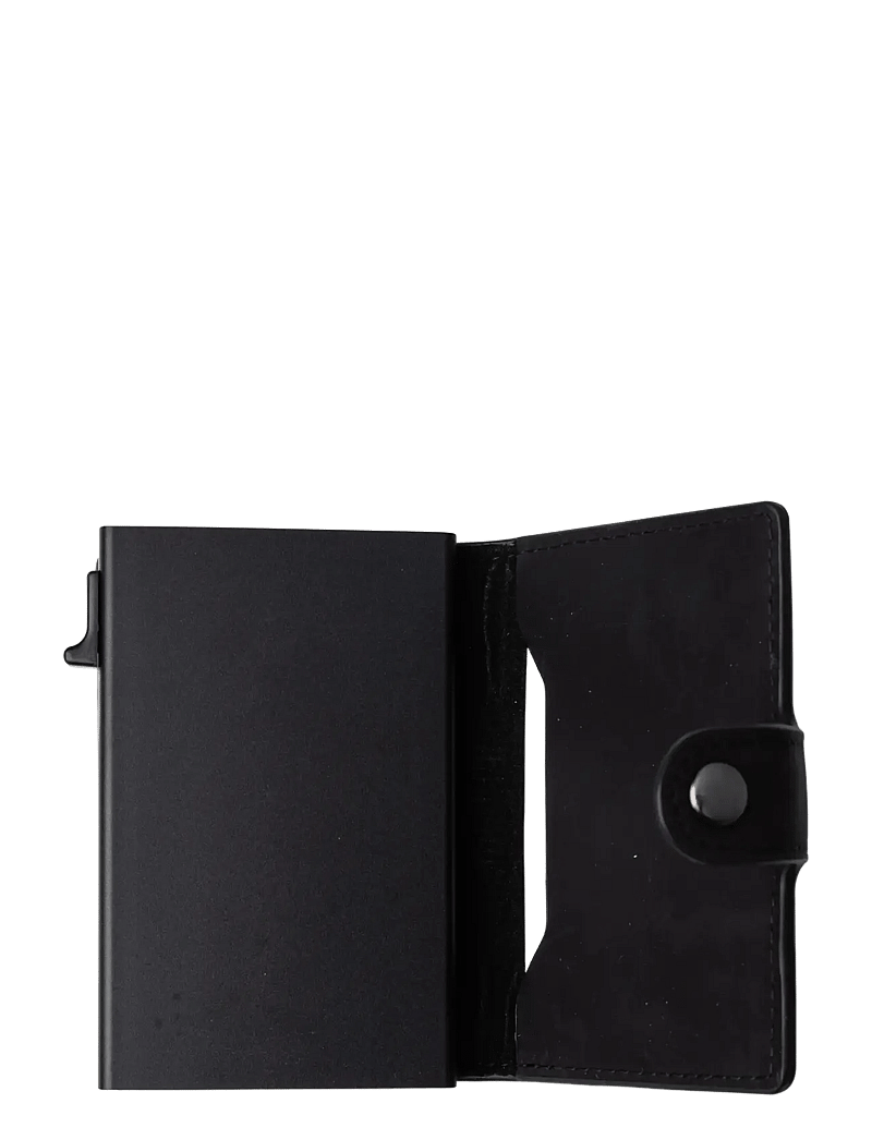 edd. - RFID Leather/Alu Card Holder - kartenetuis - black - 1