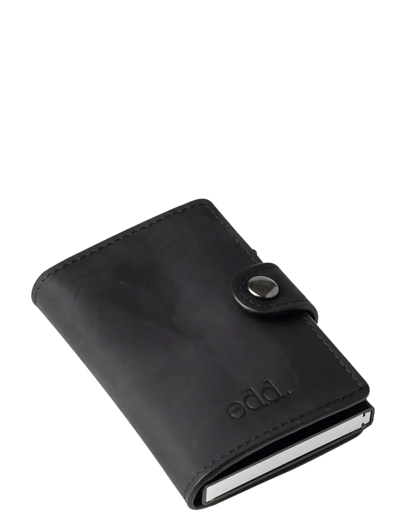 edd. - RFID Leather/Alu Card Holder - korthållare - black - 3