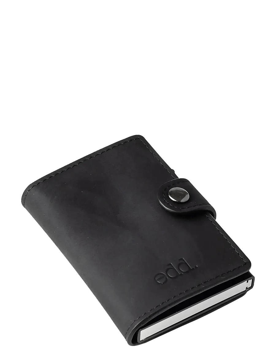 edd. - RFID Leather/Alu Card Holder - korthållare - black - 3