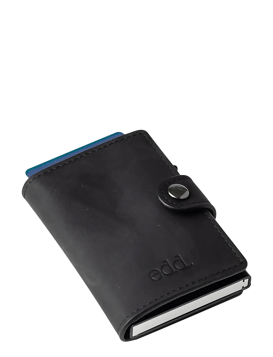 edd. - RFID Leather/Alu Card Holder - korthållare - black - 4