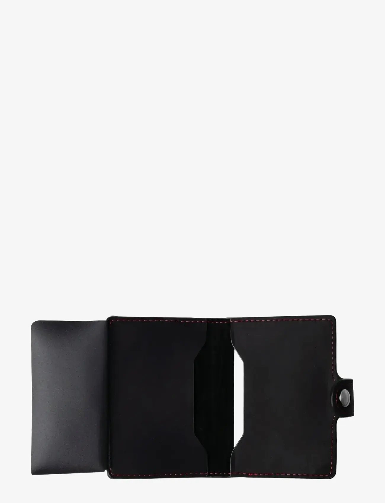 edd. - RFID Leather/Alu Card Holder - kaardihoidjad - black/red - 3