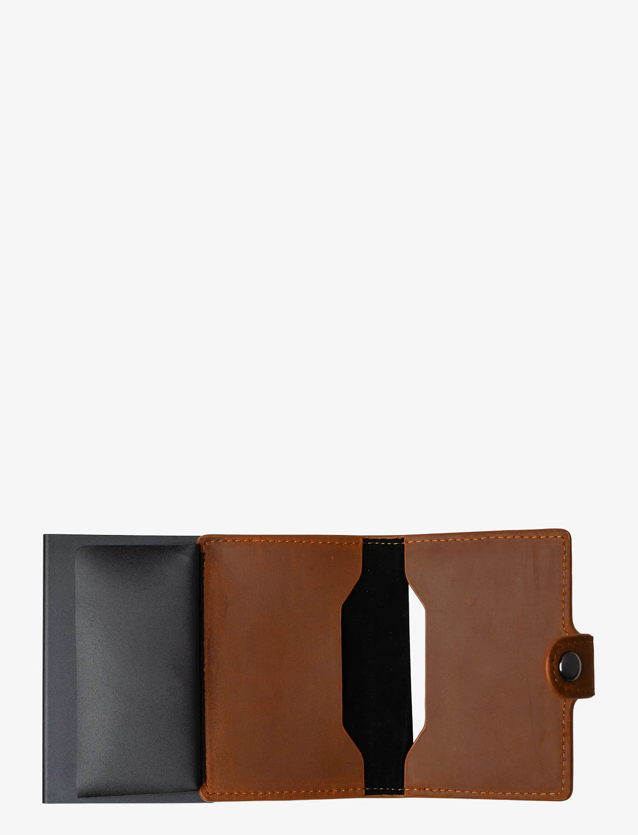 edd. - RFID Leather/Alu Card Holder - kaardihoidjad - brown - 3