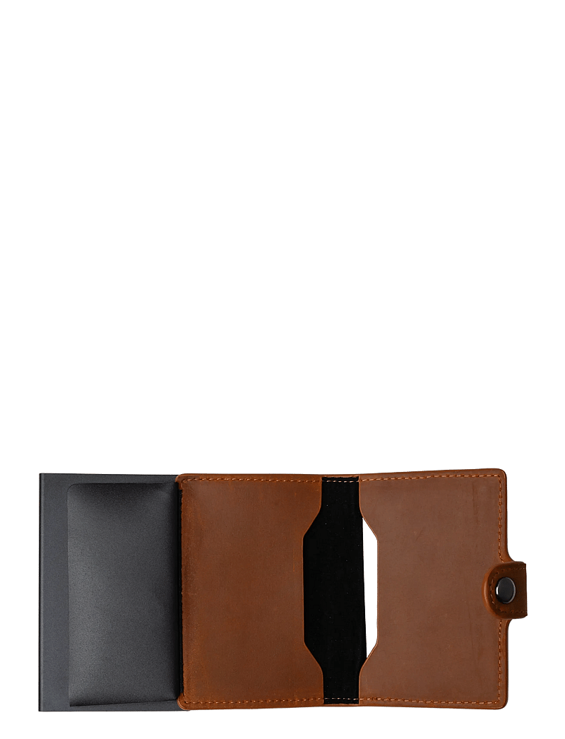 edd. - RFID Leather/Alu Card Holder - kaardihoidjad - brown - 3