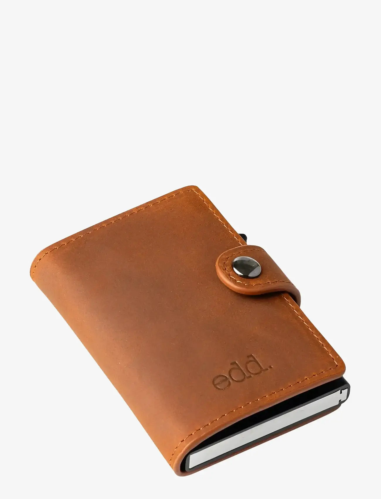 edd. - RFID Leather/Alu Card Holder - kaardihoidjad - brown - 4