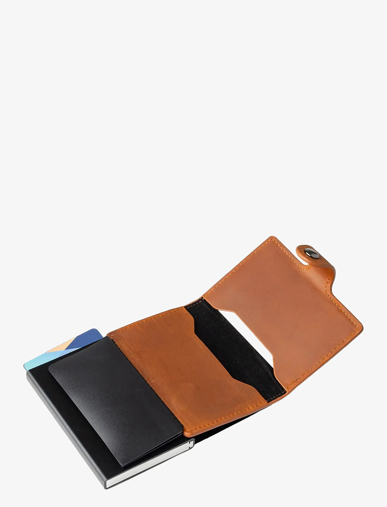 edd. - RFID Leather/Alu Card Holder - kaardihoidjad - brown - 5