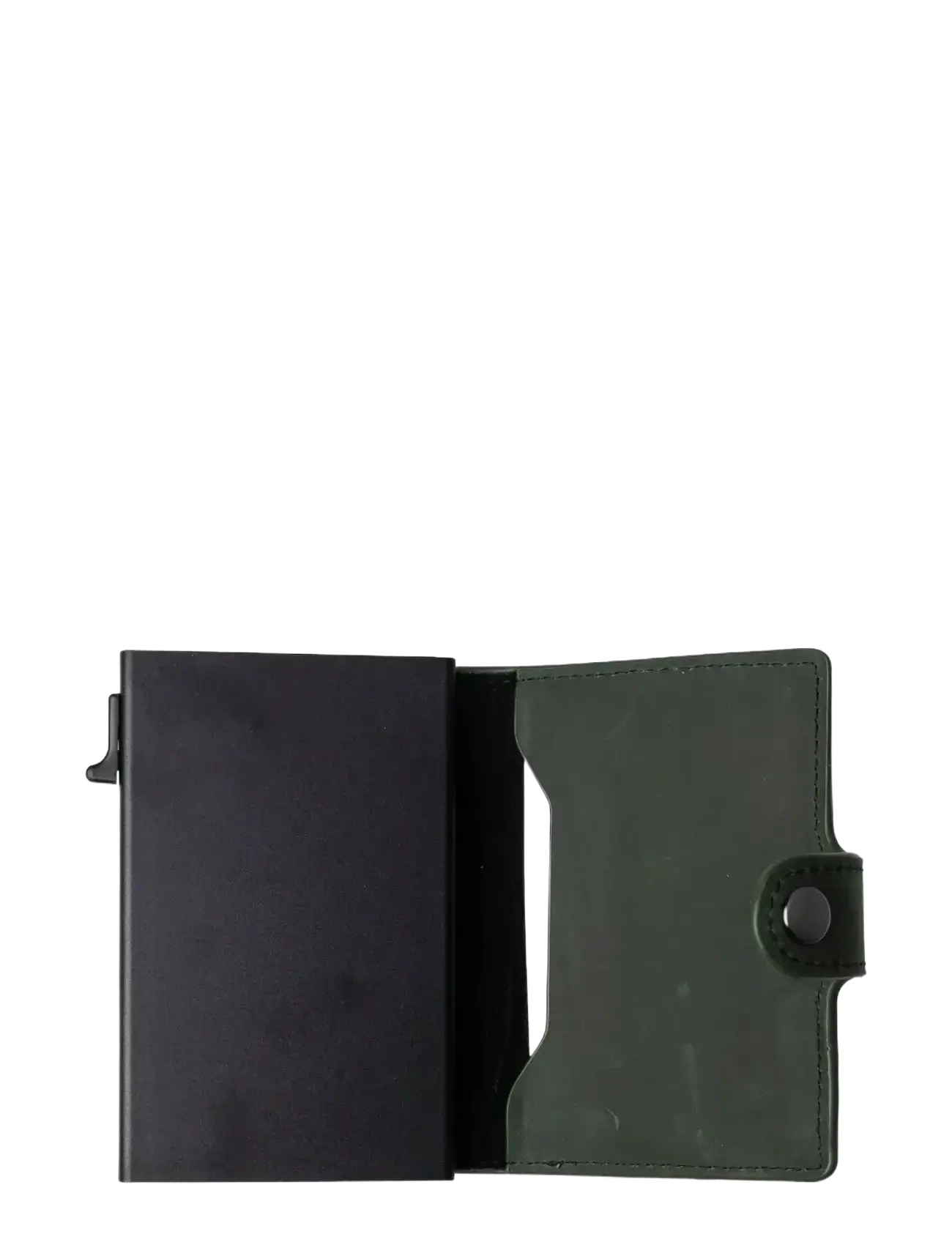 edd. - RFID Leather/Alu Card Holder - kaardihoidjad - green - 2