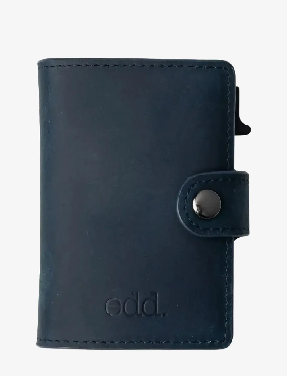 edd. - RFID Leather/Alu Card Holder - korthållare - navy - 0