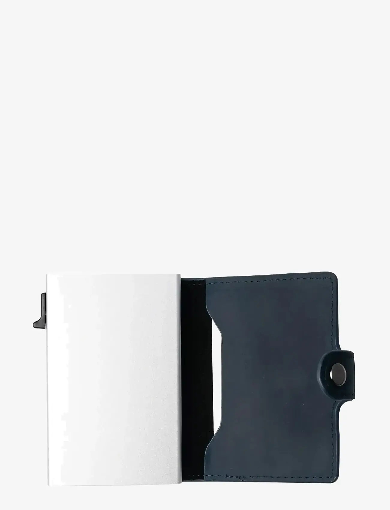 edd. - RFID Leather/Alu Card Holder - kaardihoidjad - navy - 2