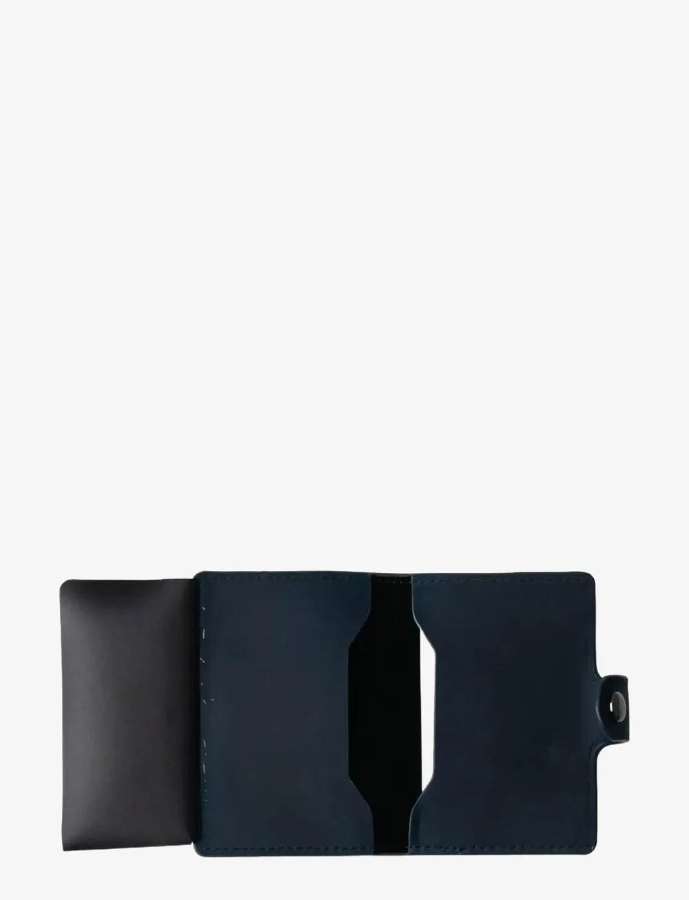 edd. - RFID Leather/Alu Card Holder - korthållare - navy - 3