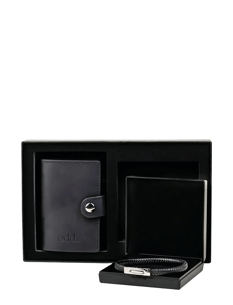 edd. - Gift Set Card Holder/Bracelet - armbänder - black - 0
