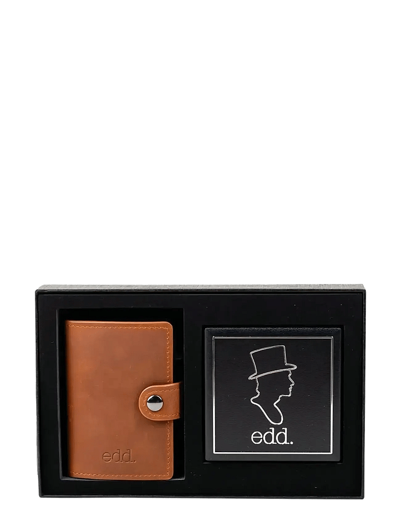 edd. - Gift Set Card Holder/Bracelet - armbänder - brown - 1