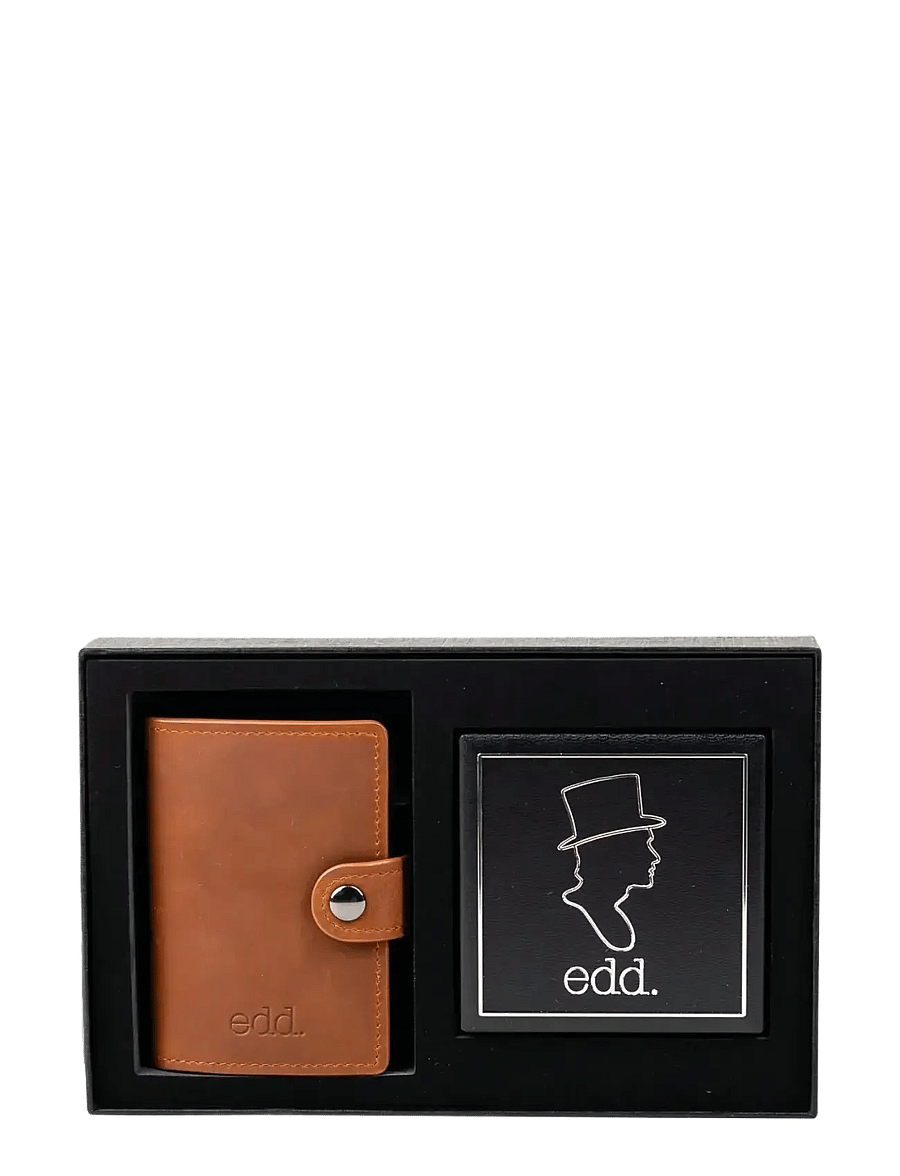 edd. - Gift Set Card Holder/Bracelet - armbönd - brown - 1