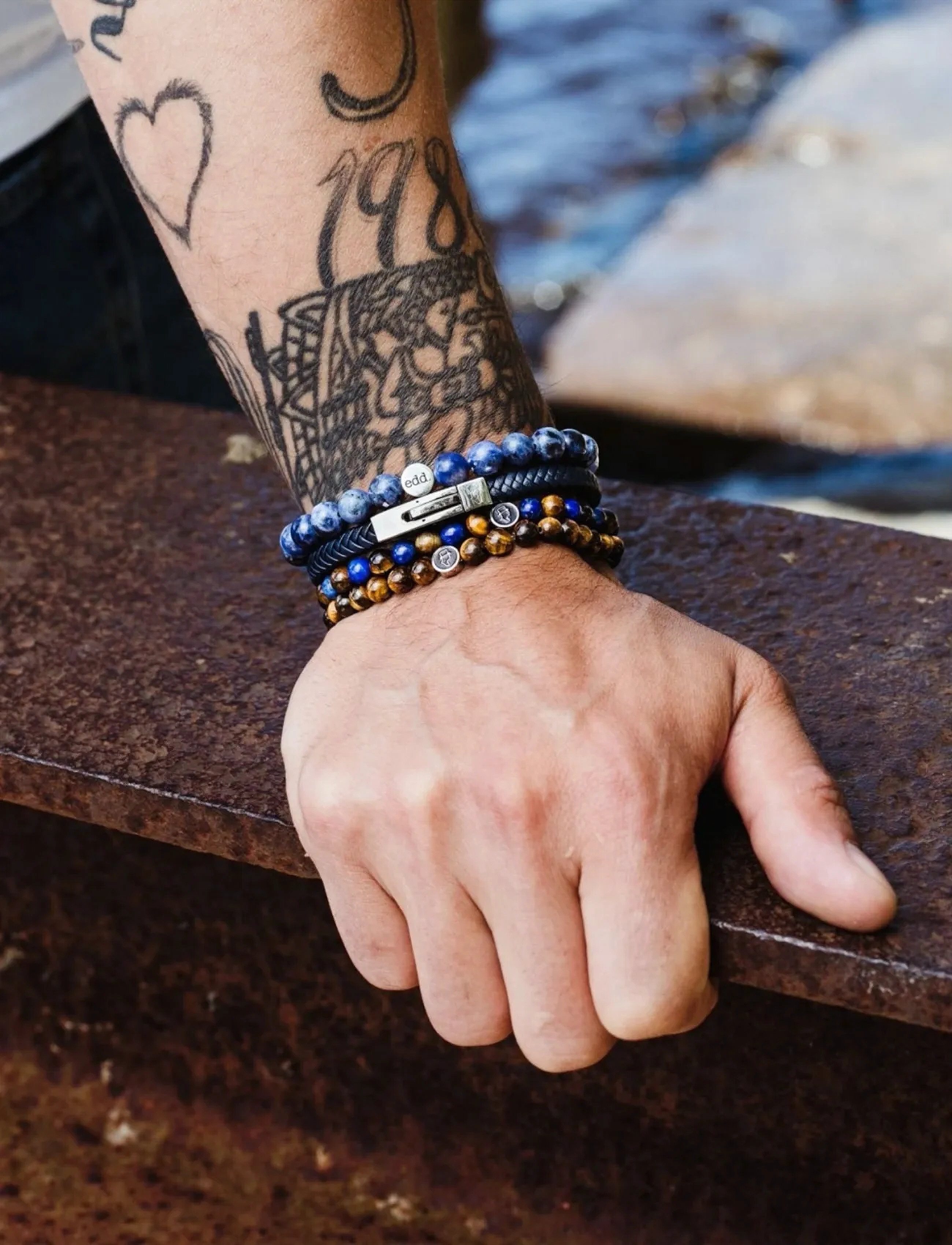 edd. Mix & Match, M 20 cm, Jewellery, Mehrfarbig/gemustert - Bracelets, Männerswear