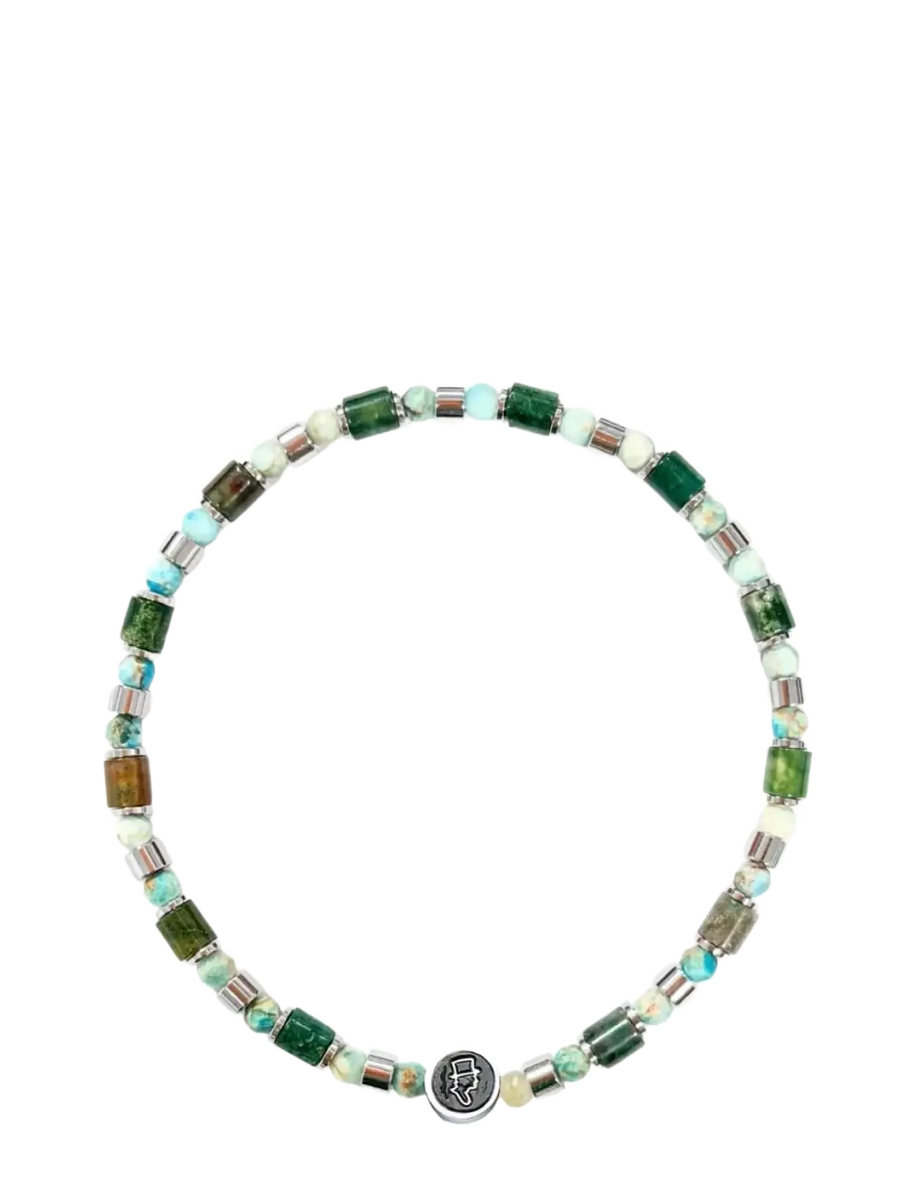 edd. Beads Bracelet 4mm - Armbånd - FOREST EMBER / green