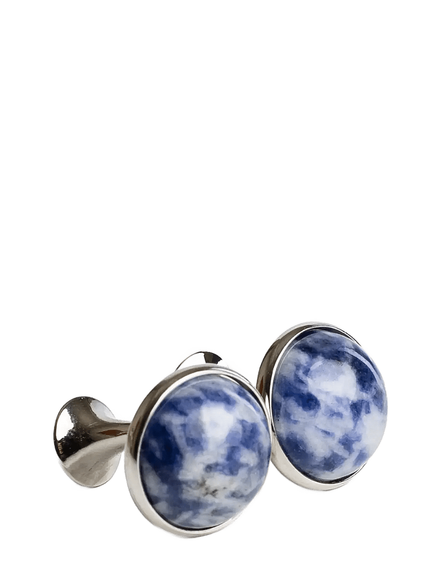 edd. - Scarves - manschettenknöpfe - silver/blue - 0
