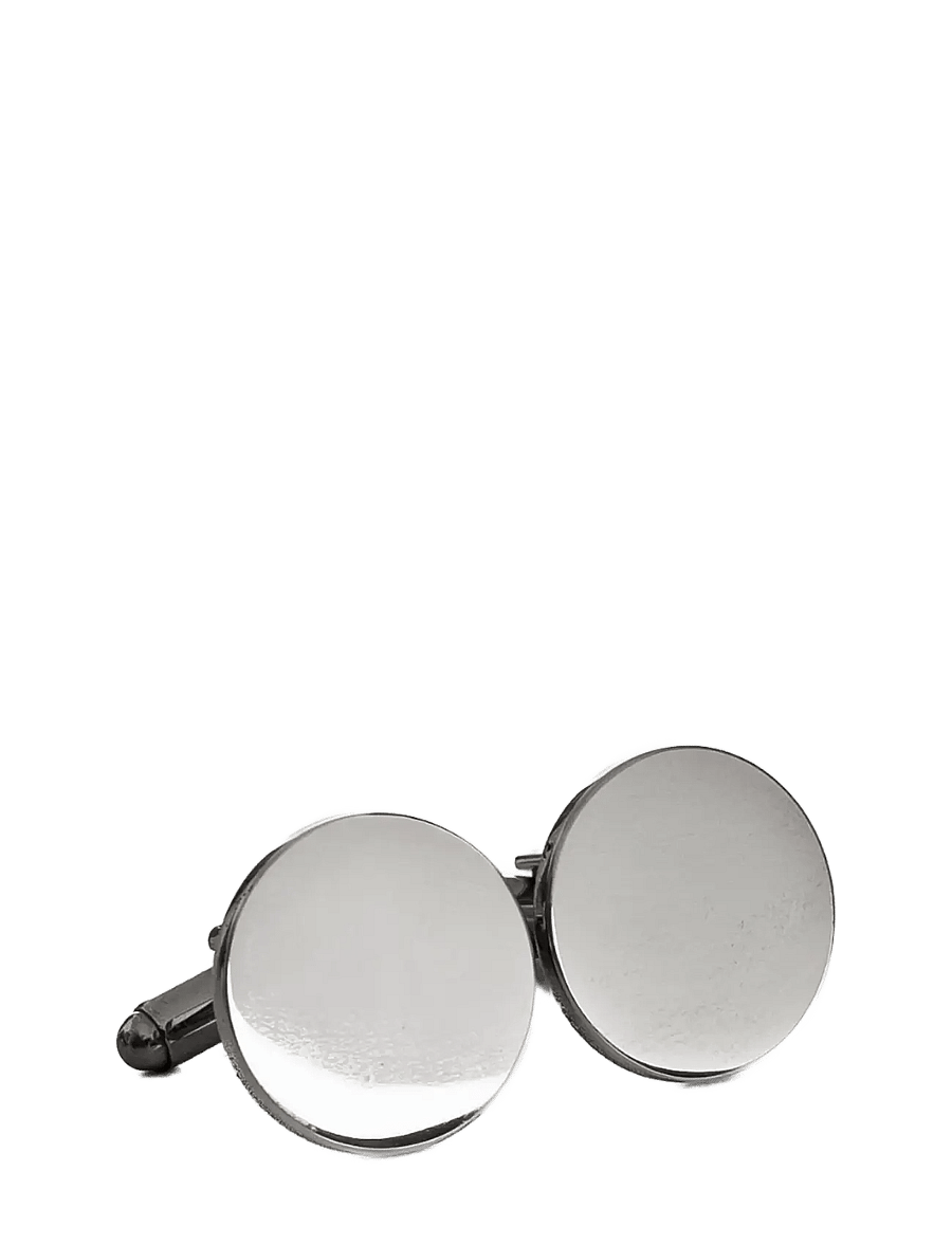 edd. - edd. Cufflinks - manschettenknöpfe - round silver - 0