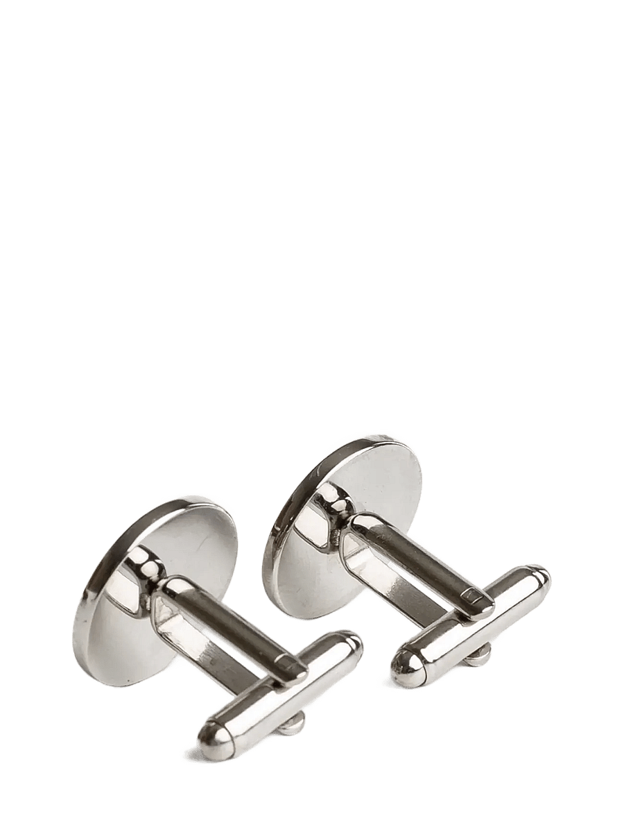 edd. - edd. Cufflinks - manschettenknöpfe - round silver - 1