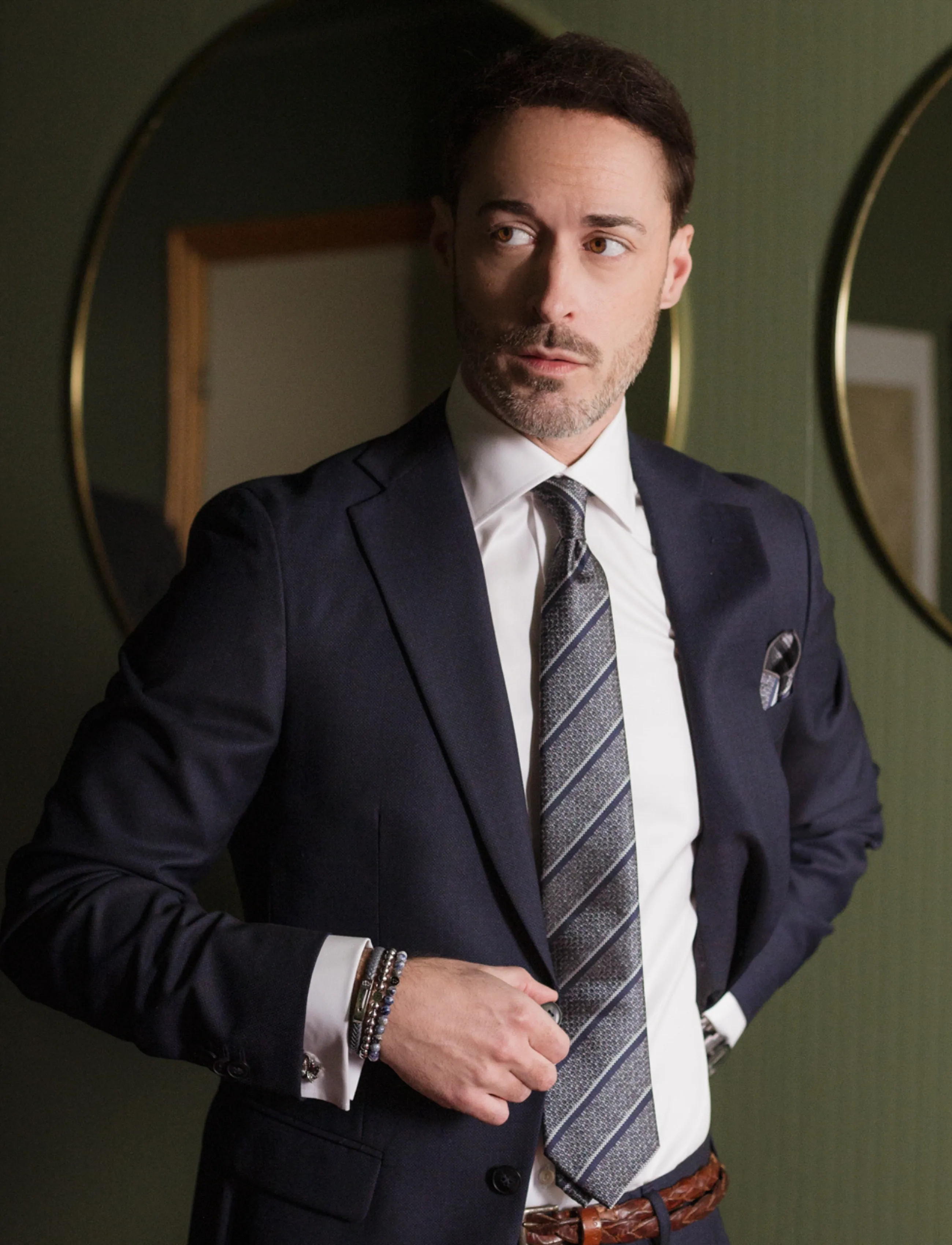 edd. - Tie Set - einstecktücher - grÅ/blÅ - 0