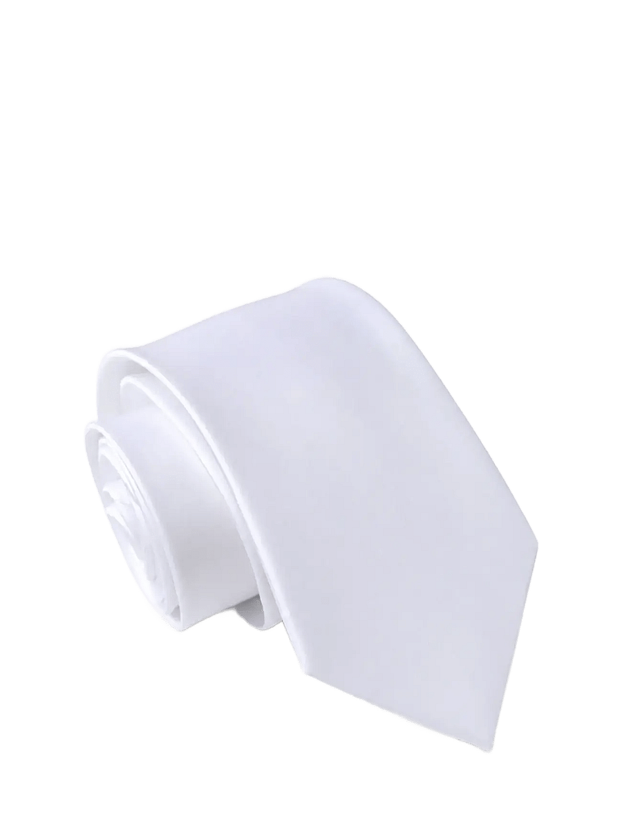 edd. - Funeral Tie - krawatten - vit - 0