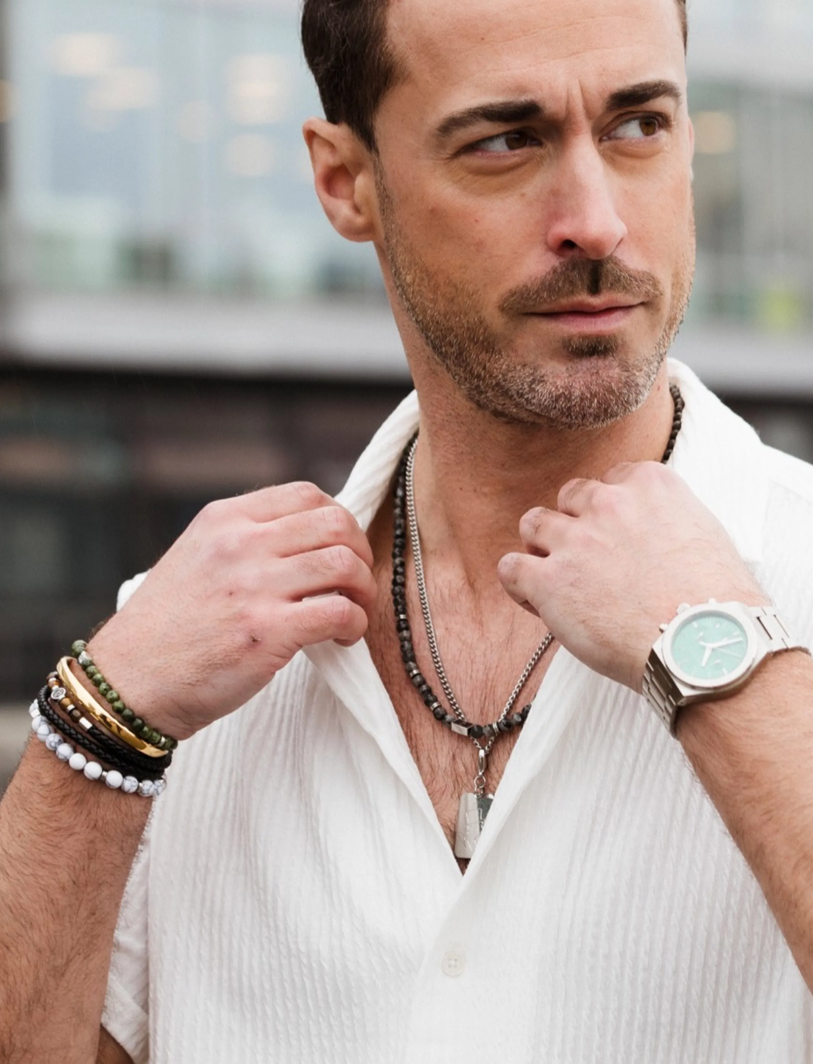 edd. - Steel Breaclet Cuff - armband - gold - 0