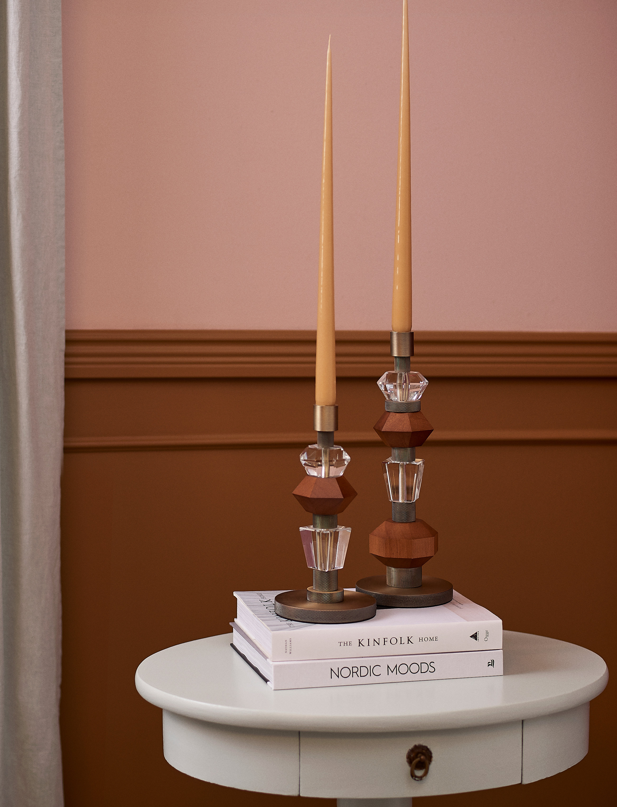 eden outcast Mix Candle, H33.50 cm, Decoration, Braun - Candlesticks & Tealight Holders, Homeware