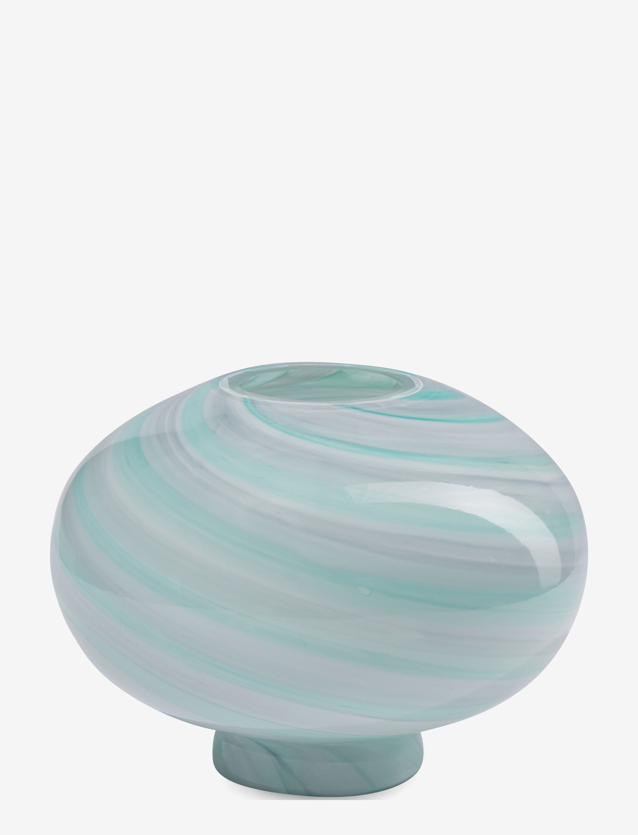 eden outcast Twirl Vase, H9.5 cm, Blue, Vaser > Store Vaser, Unisex