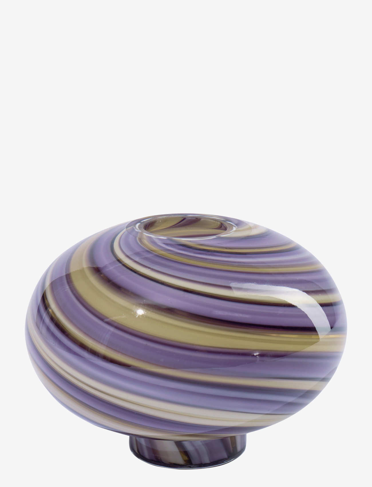 eden outcast Twirl Vase, H9.5 cm, Vases, Lila - Big Homeware