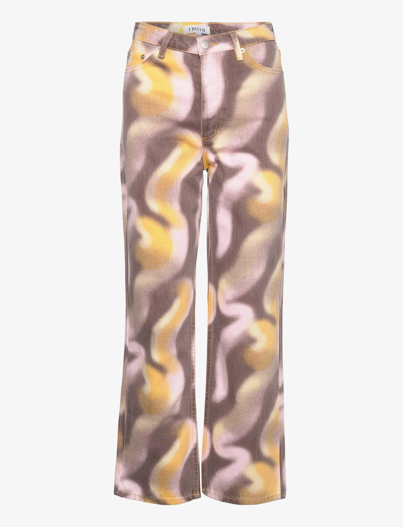 EDITED - Simea Denim - plačios kelnės - aop spray print - 0