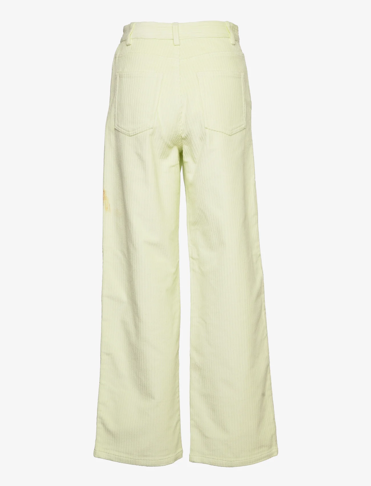 EDITED - Jenny Trousers - brede jeans - lime cream - 1