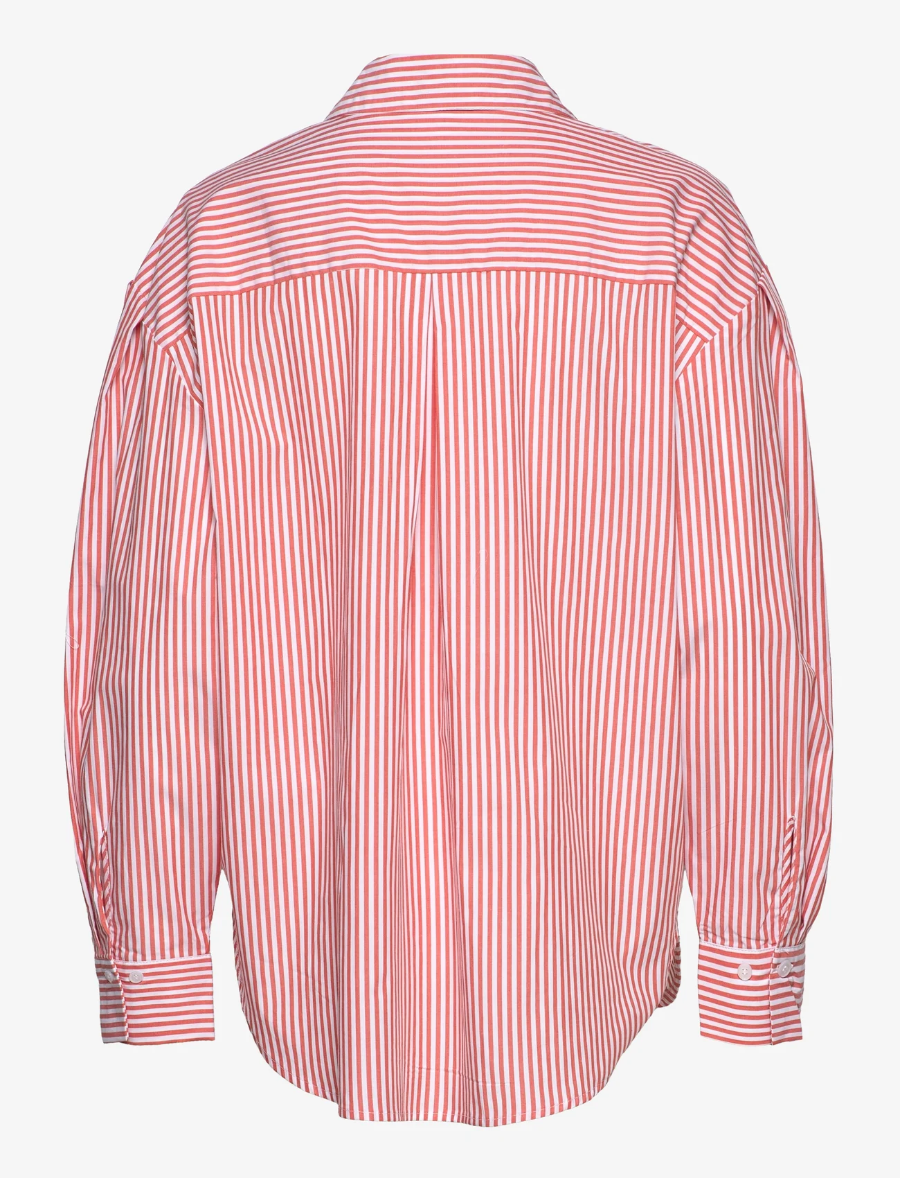 EDITED - Jaiden Blouse - pikkade varrukatega särgid - red + white stripe - 1