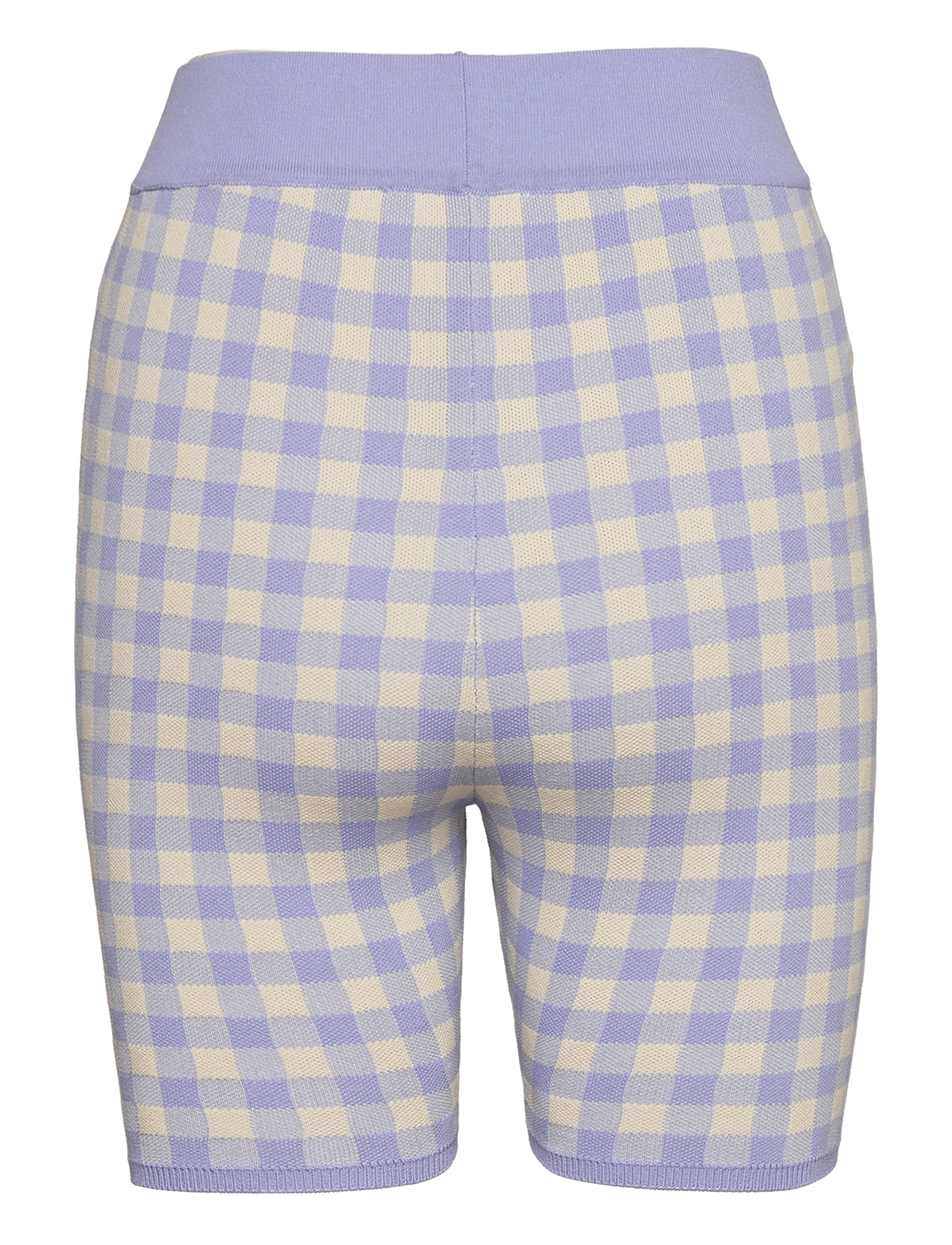 EDITED - Saida Pants - casual shorts - blue gingham - 1