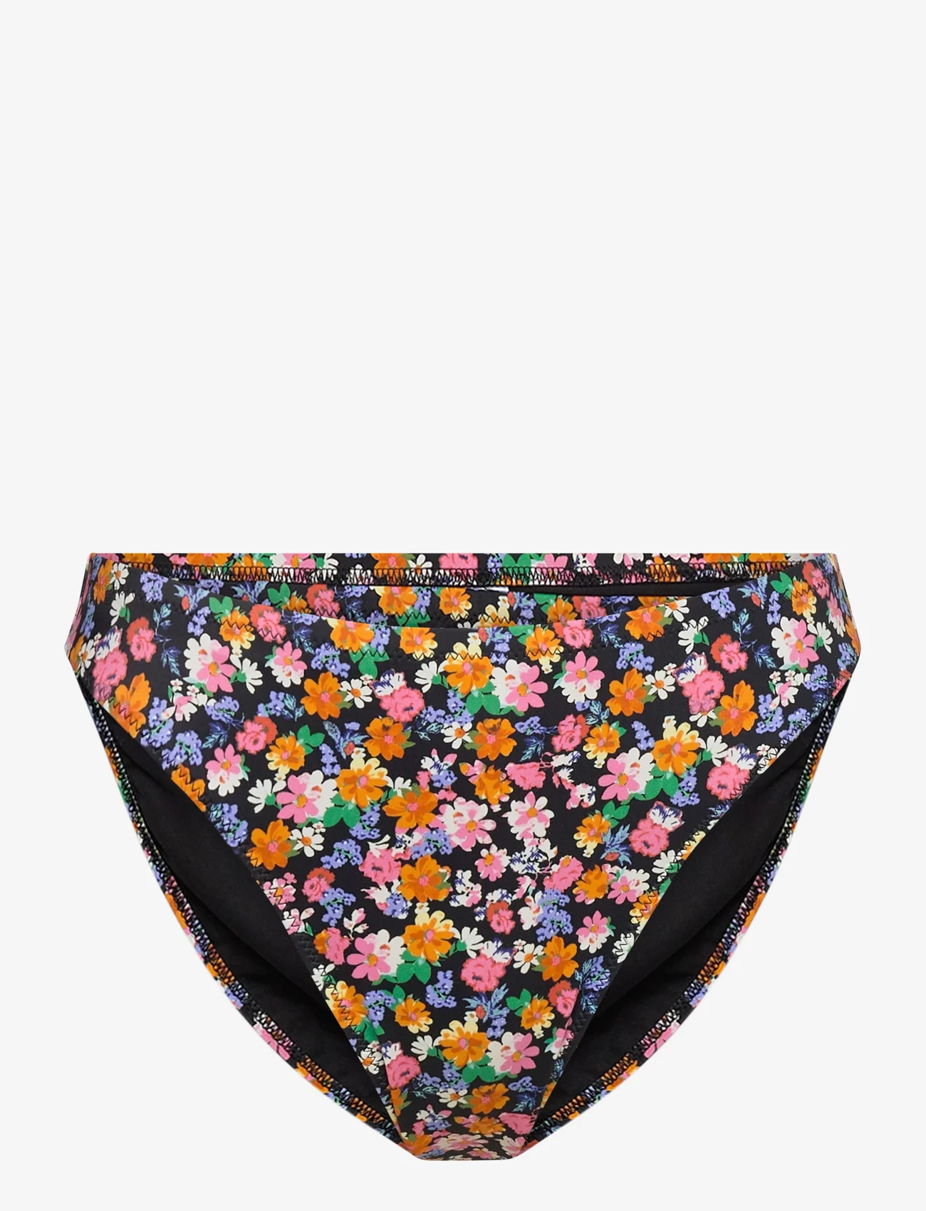 EDITED - Ike Bikini Panty - bikini ar augstu vidukli - black candy floral - 0