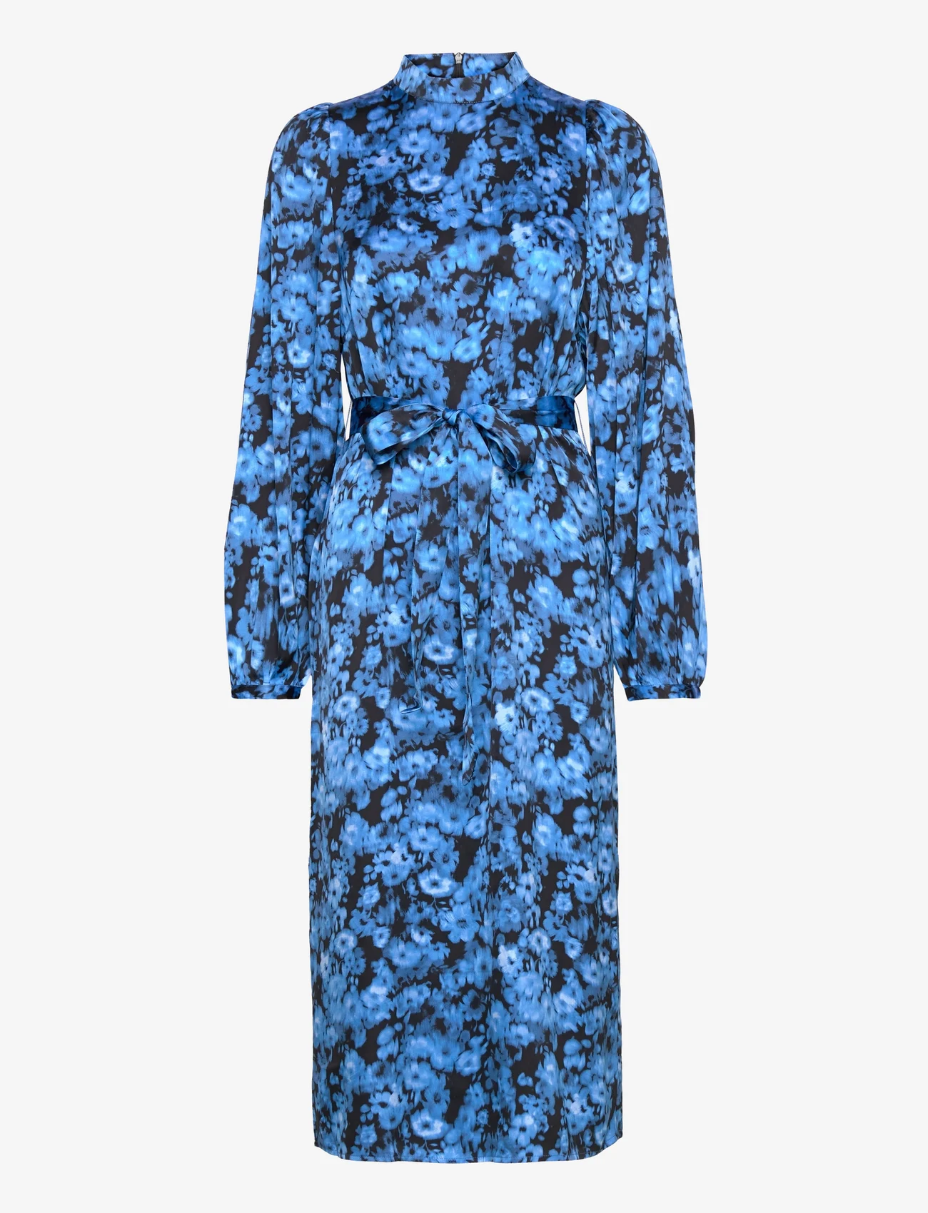 EDITED - Kalypso Dress - midi-kleider - aop blurred floral blue - 0