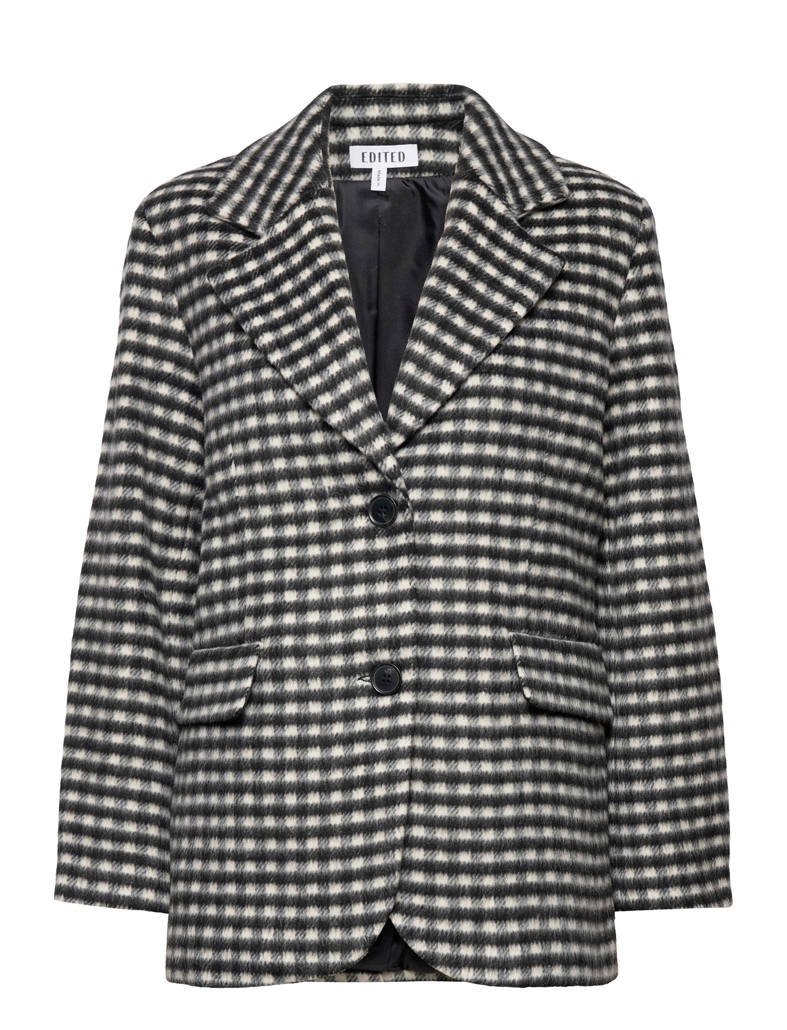EDITED Shannon Jacket - EDITED - CHECK BLACK + WHITE / multi
