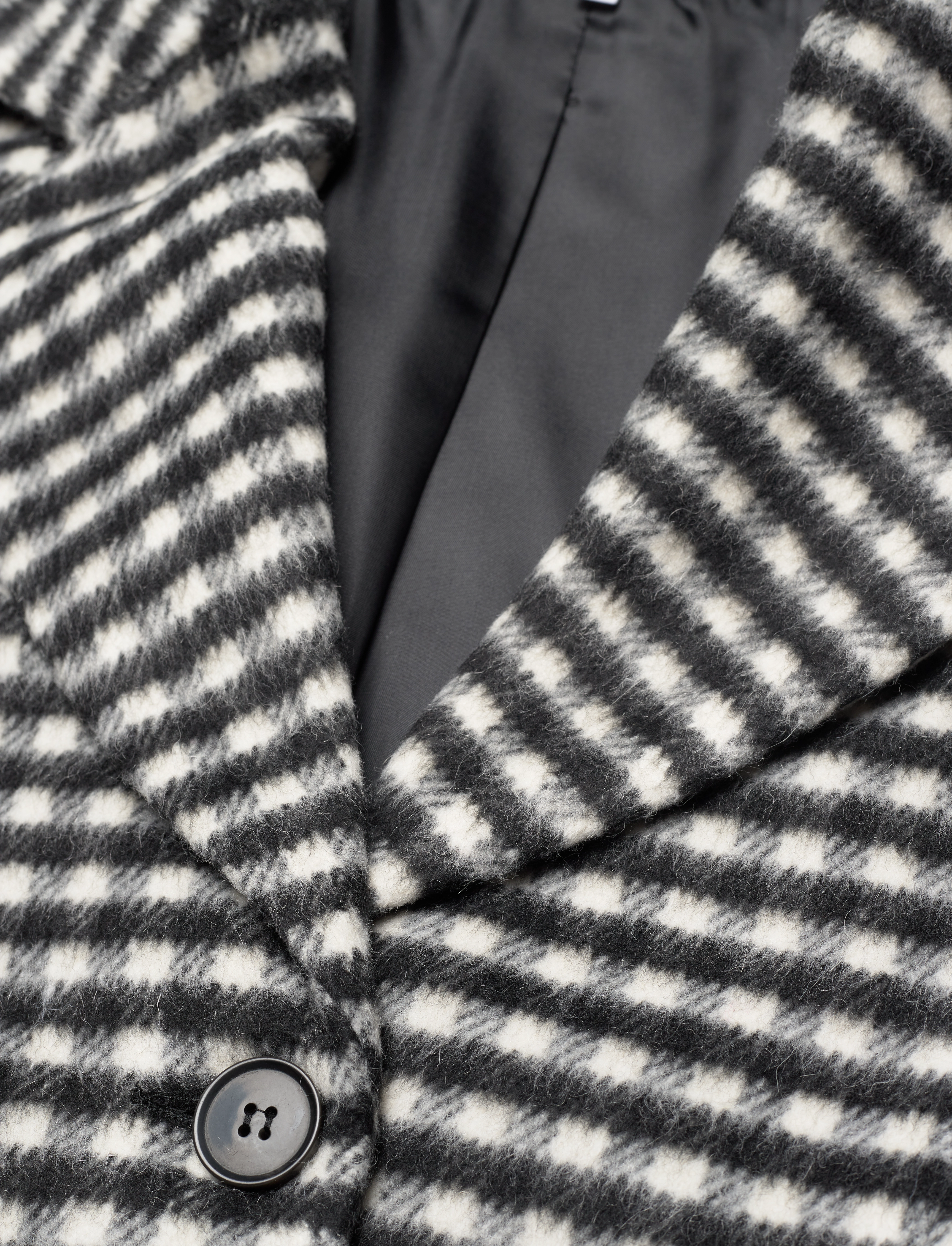 EDITED - Shannon Jacket - winterjacken - check black + white - 2