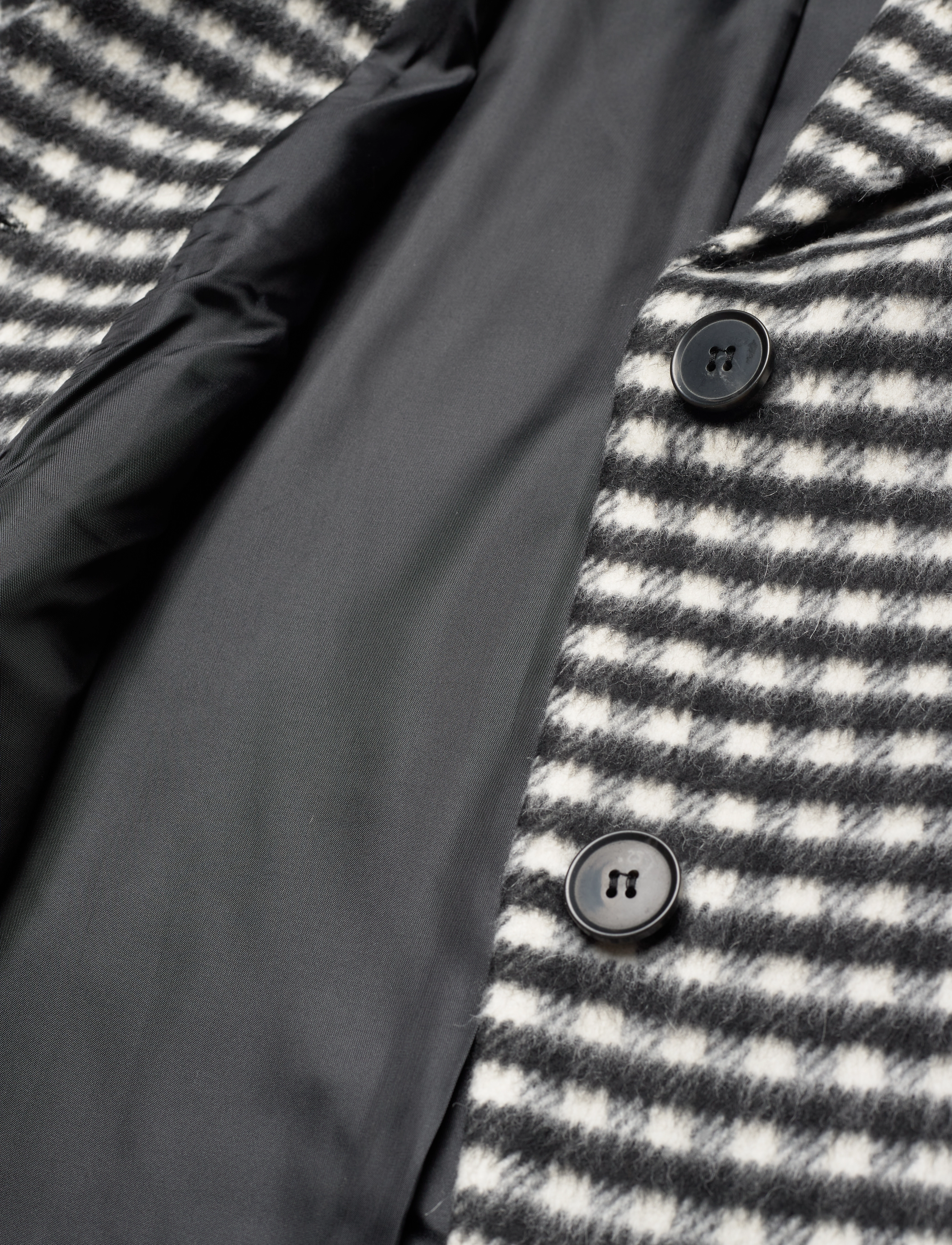 EDITED - Shannon Jacket - winterjacken - check black + white - 4