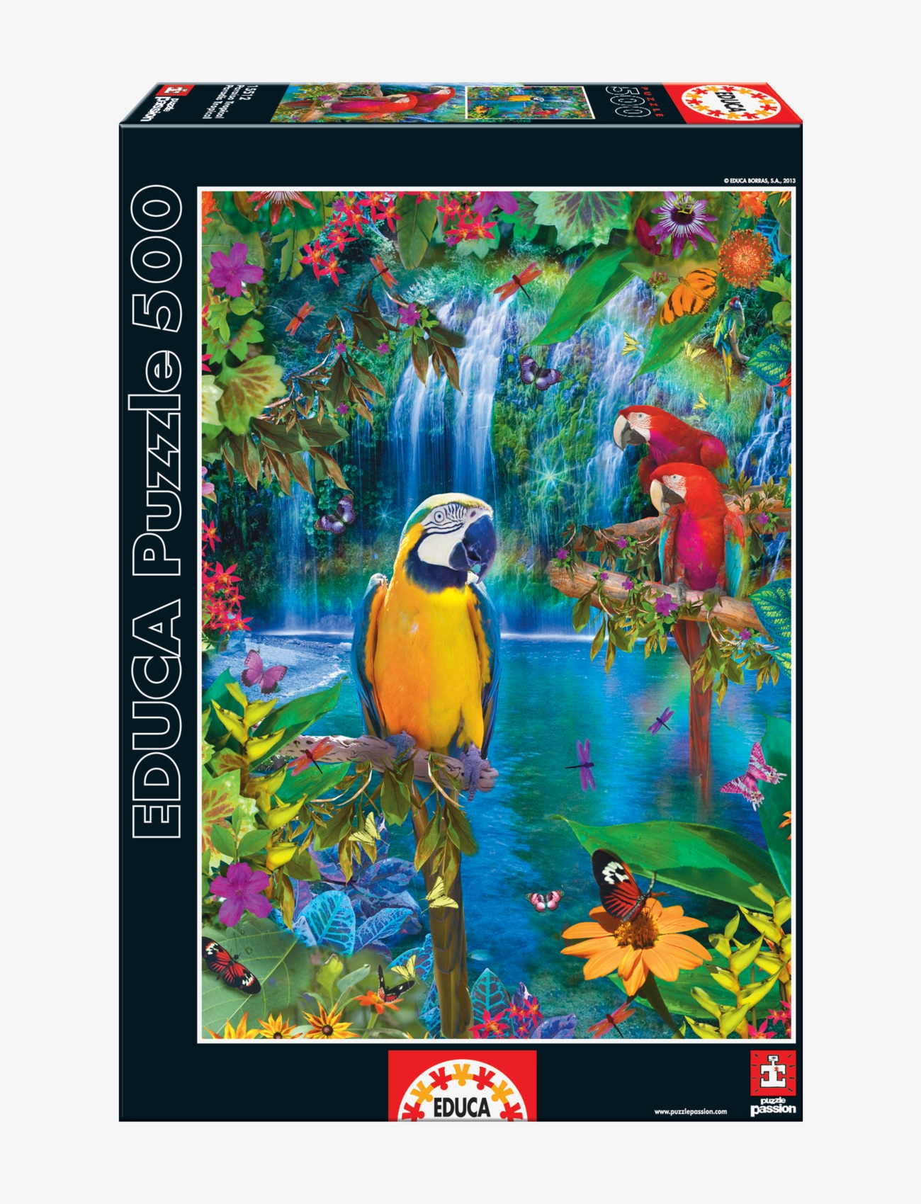 Educa Educa 500 Bird Tropical Land, One Size, Multi/patterned, Puslespil & Spil > Puslespil, Unisex