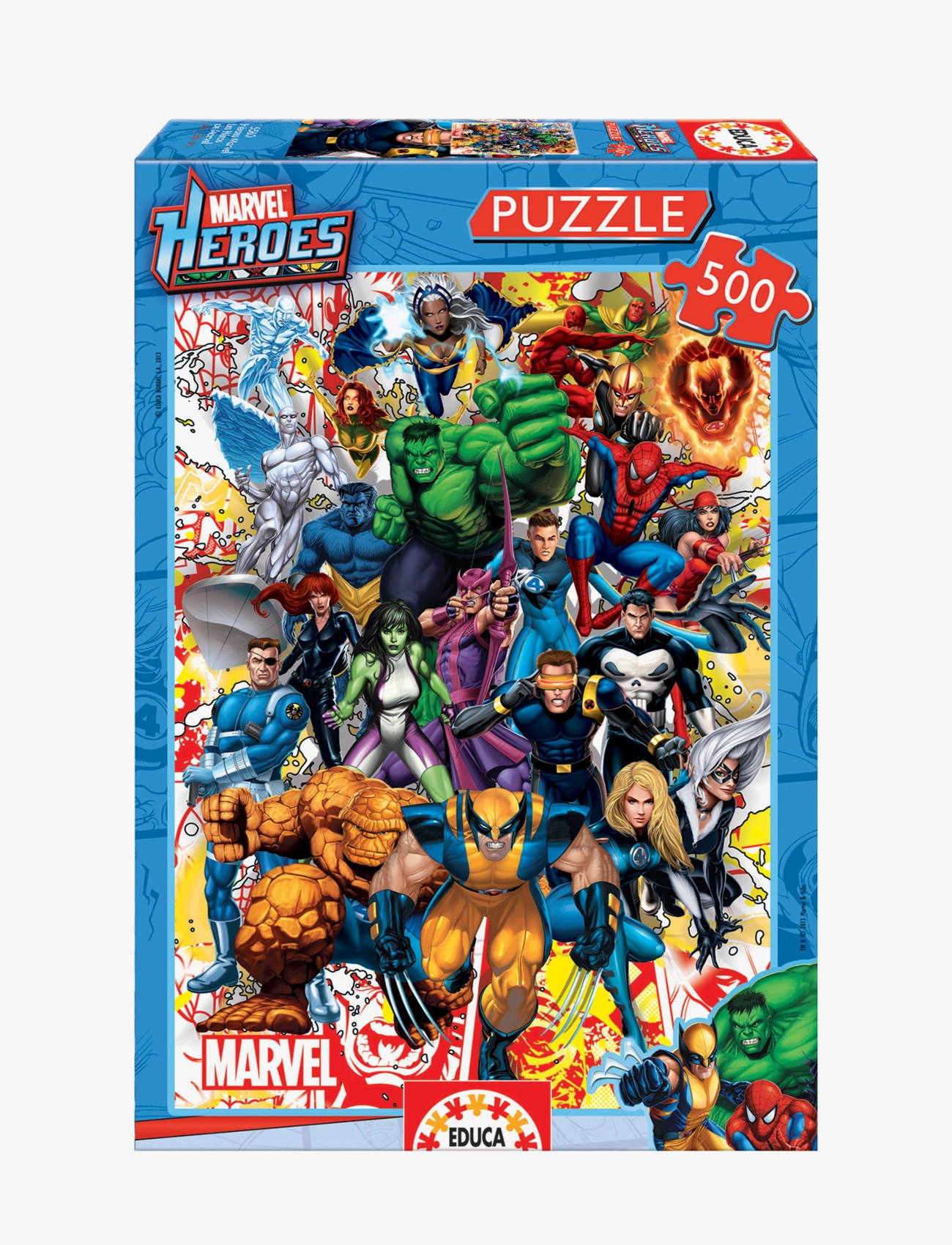 Educa 500 Marvel Heroes, Børn, Classic Puslespil, Multi/mønstret, Str: ONE SIZE