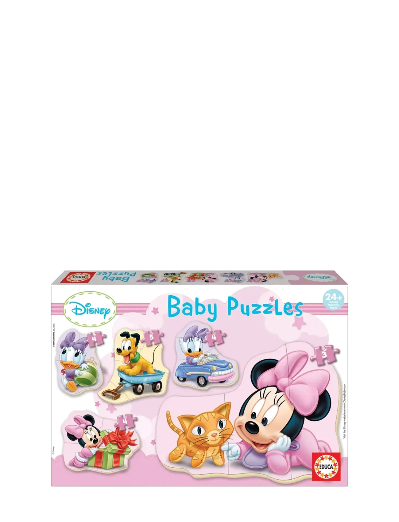 Educa 3-4-4-4-5 Minnie, Børn, Classic Puslespil, Multi/mønstret, Str: ONE SIZE