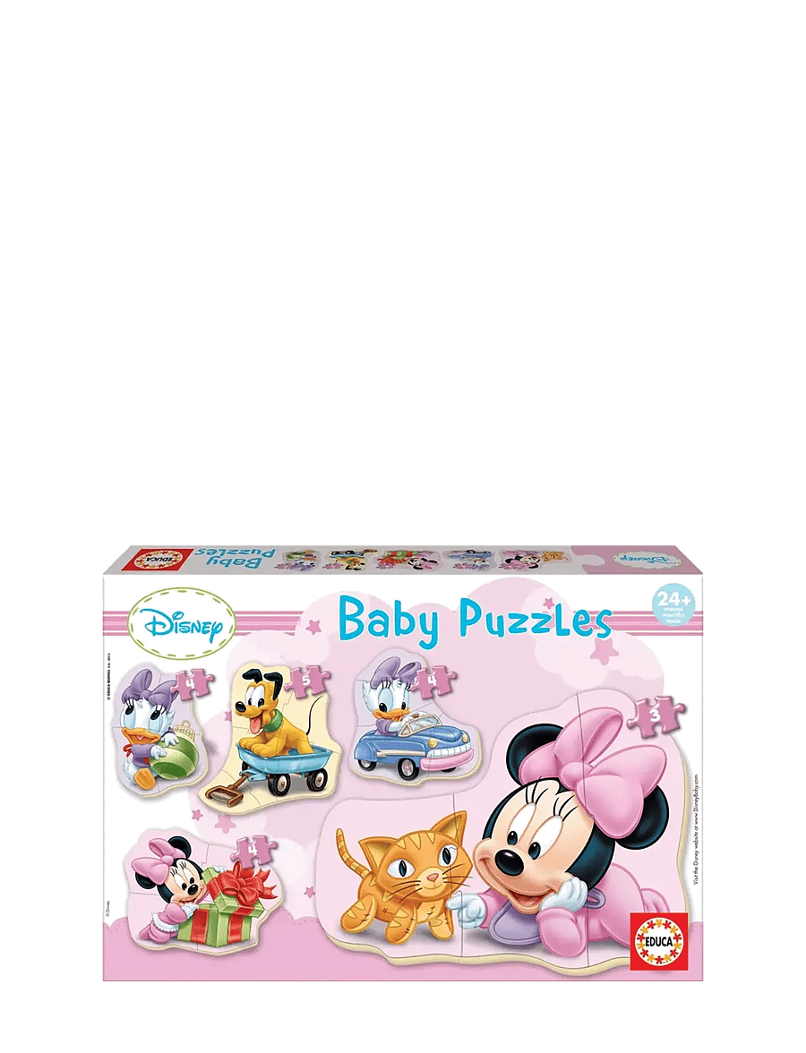 Educa - Educa 3-4-4-4-5 Minnie - klassiske puslespil - multi - 0