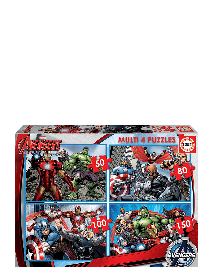 Educa - Educa 50-80-100-150 Avengers - klassísk púsl - multi - 0