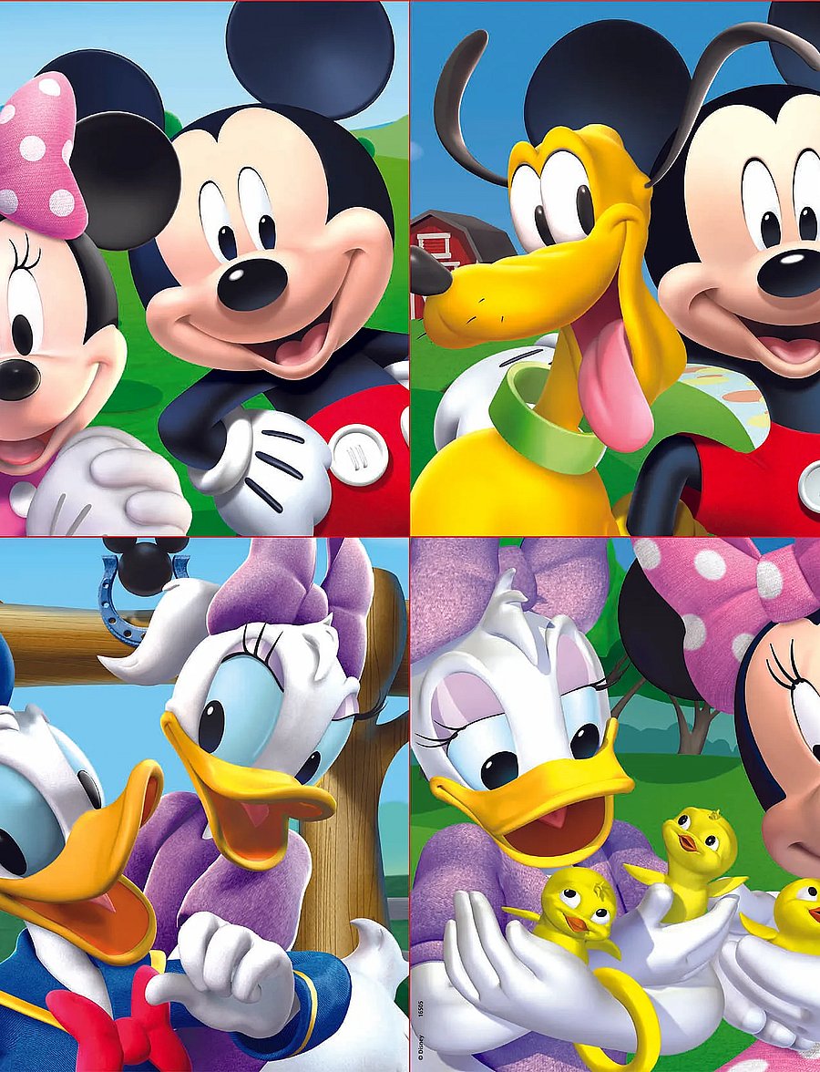 Educa - Educa 12-16-20-25 Mickey Mouse Club House - klassiska pussel - multi - 1