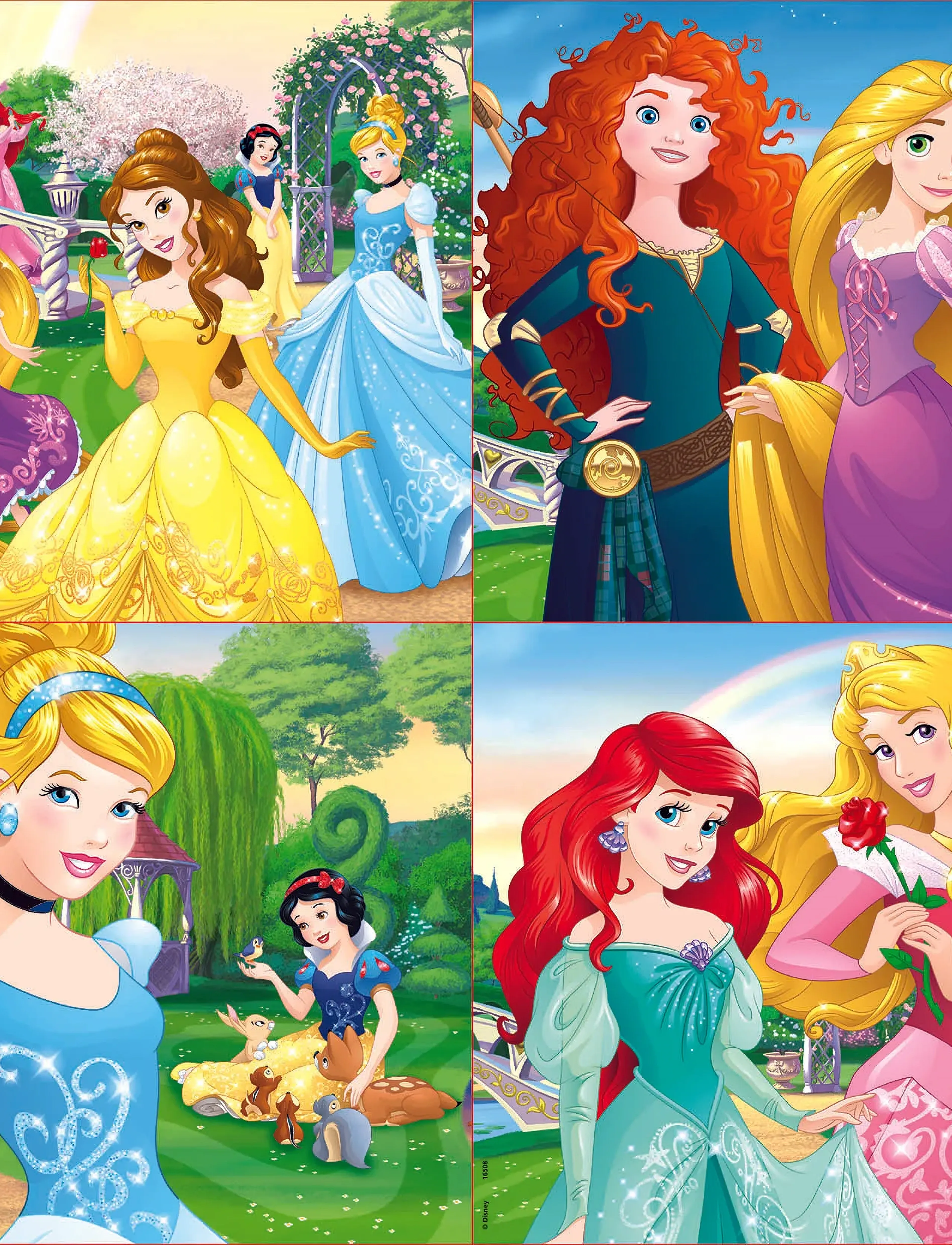 Educa - Educa 12-16-20-25 Disney Princess - klassiset palapelit - multi - 1