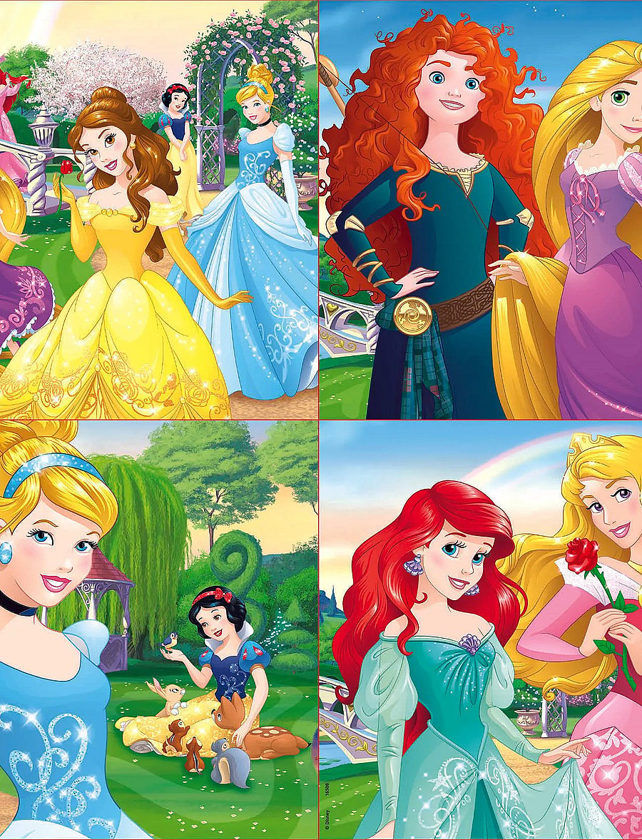 Educa - Educa 12-16-20-25 Disney Princess - klassiske puslespil - multi - 1