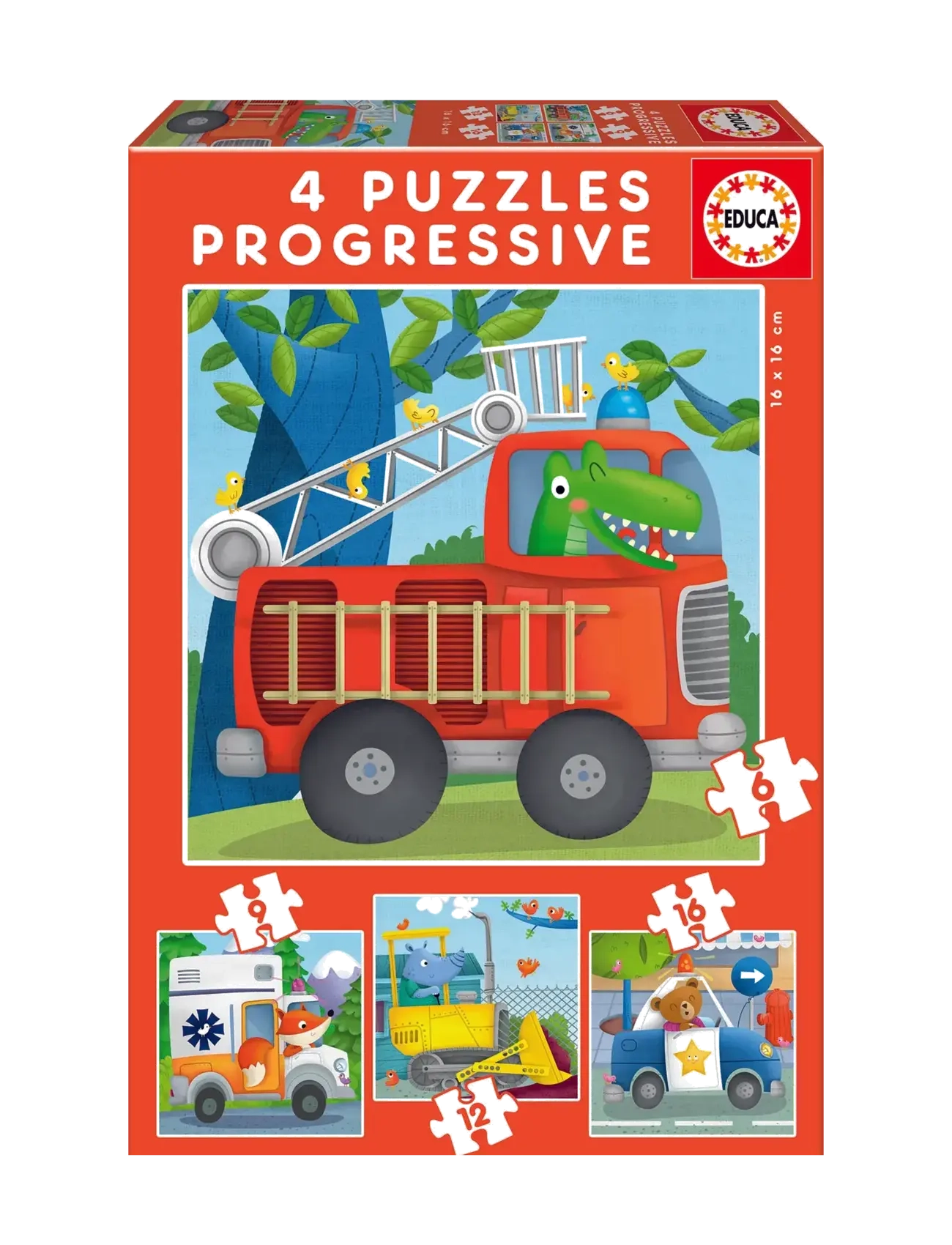 Educa Educa 6-9-12-16 Rescue Patrol - Legetøj - MULTI / multi