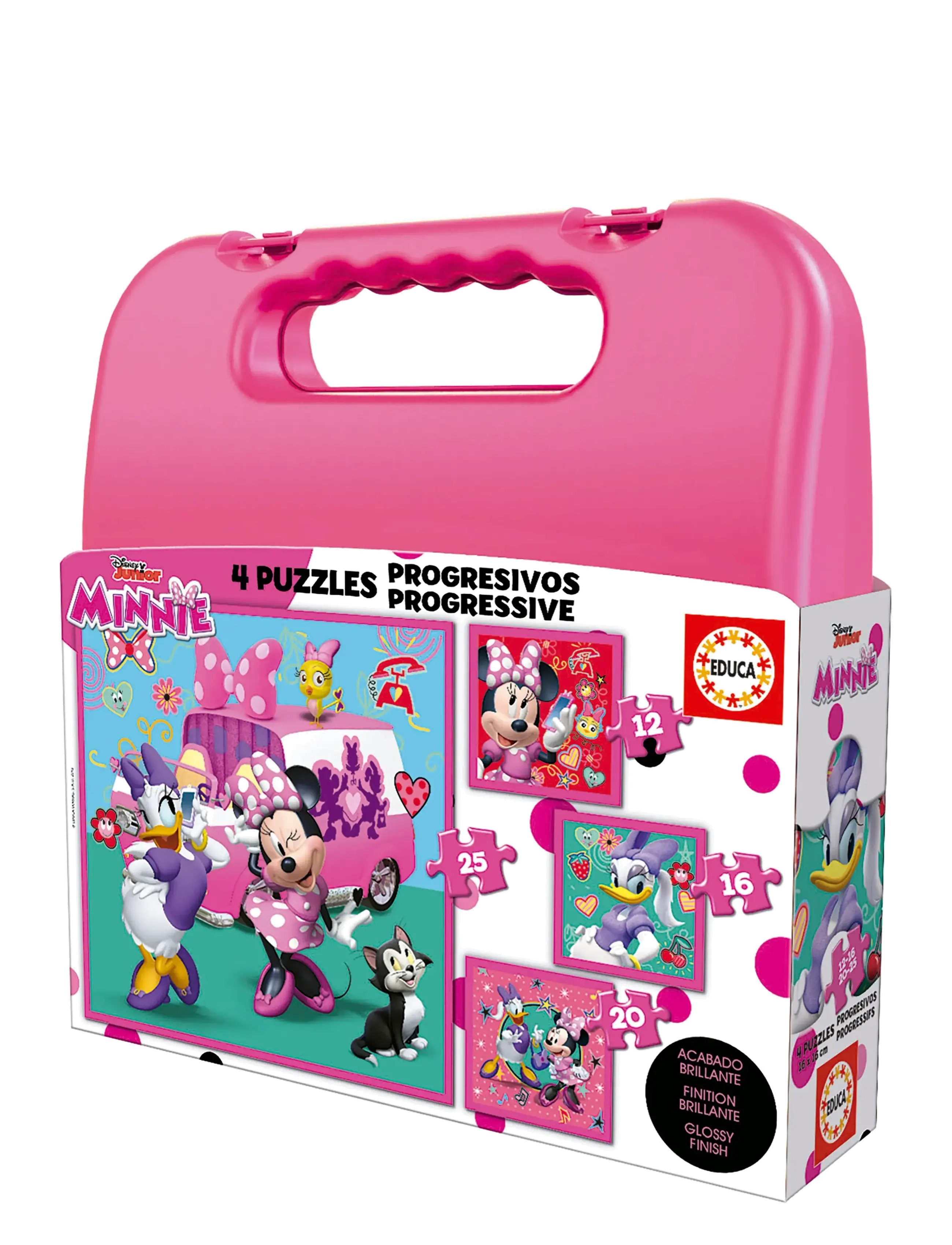 Educa - Educa  12-16-20-25 Minnie Happy Helpers - klassiska pussel - multi - 1