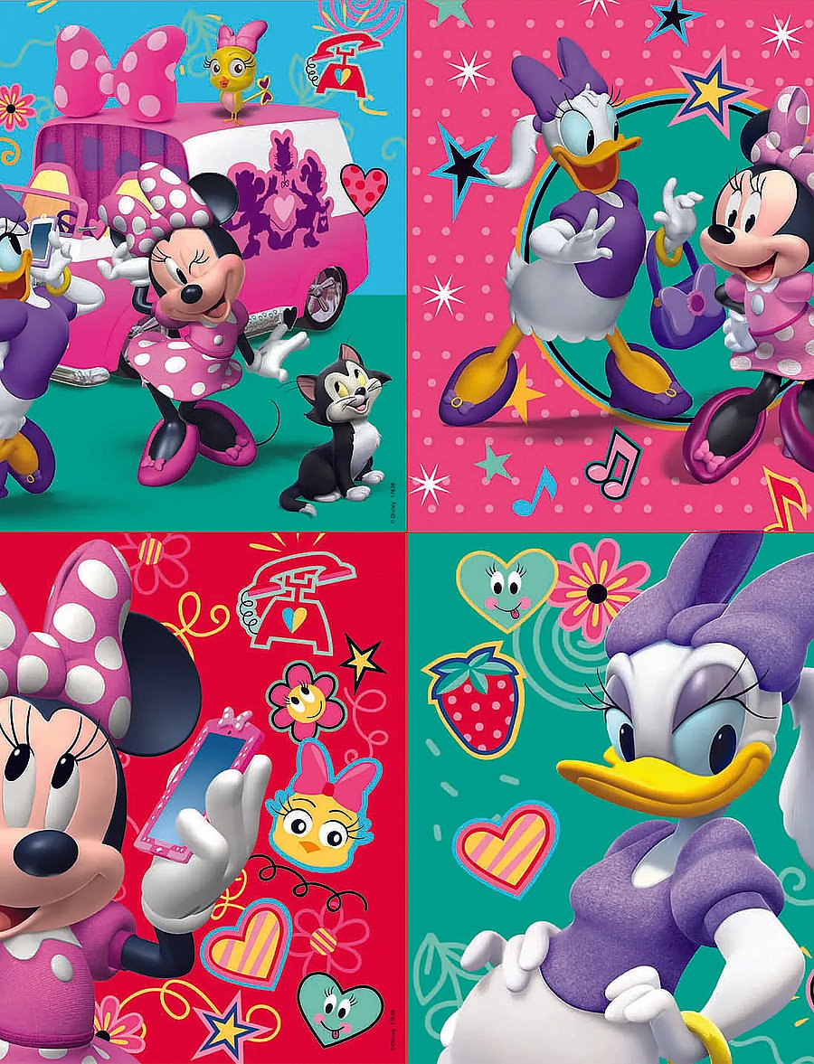 Educa - Educa 12-16-20-25 Minnie Happy Helpers - klassiske puslespil - multi - 3