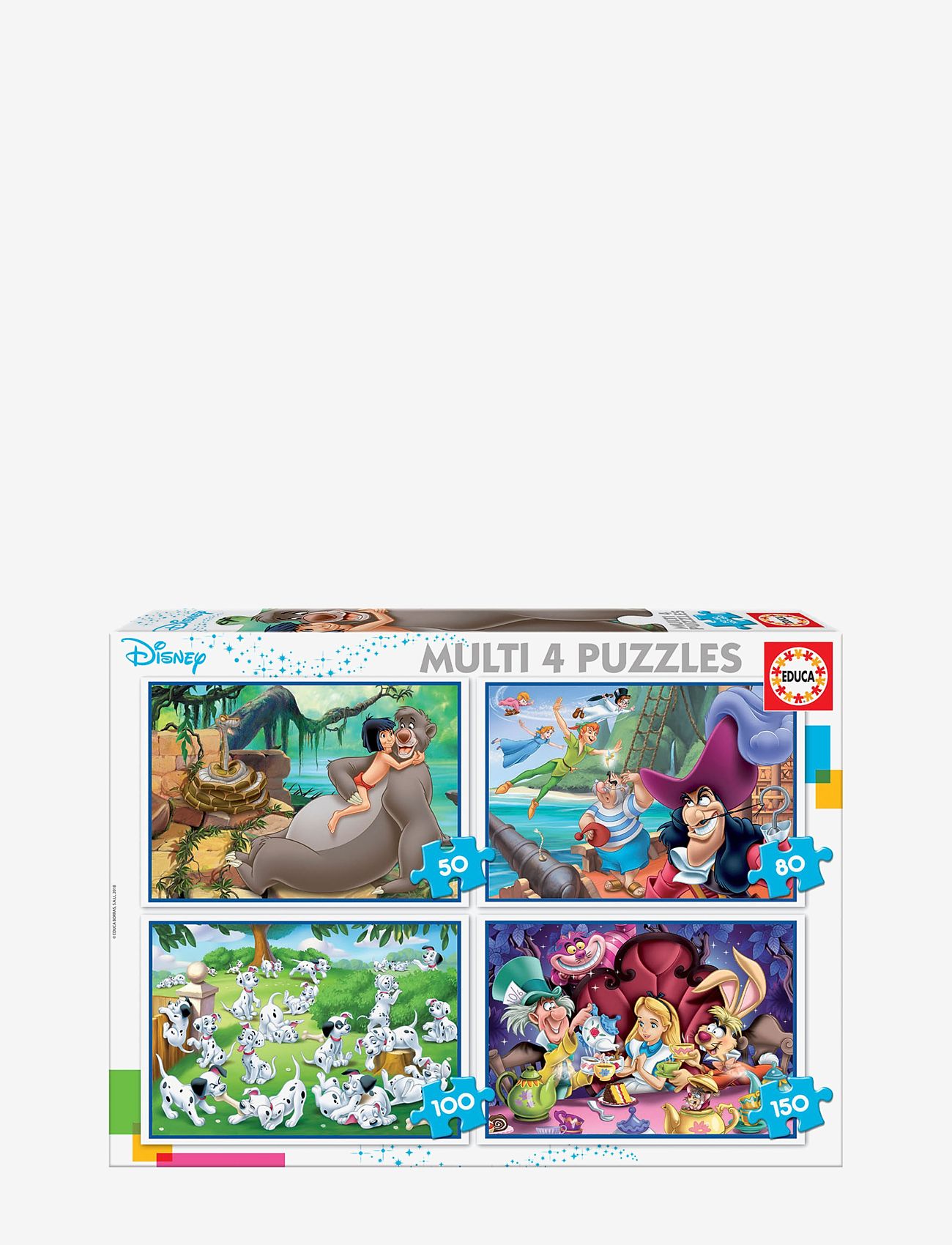 Educa - Educa 50-80-100-150 Disney Classics - klassiske puslespil - multi - 0