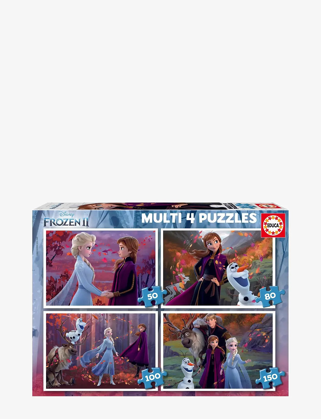 Educa - Educa 50-80-100-150 Frozen - klassiske puslespil - multi - 0